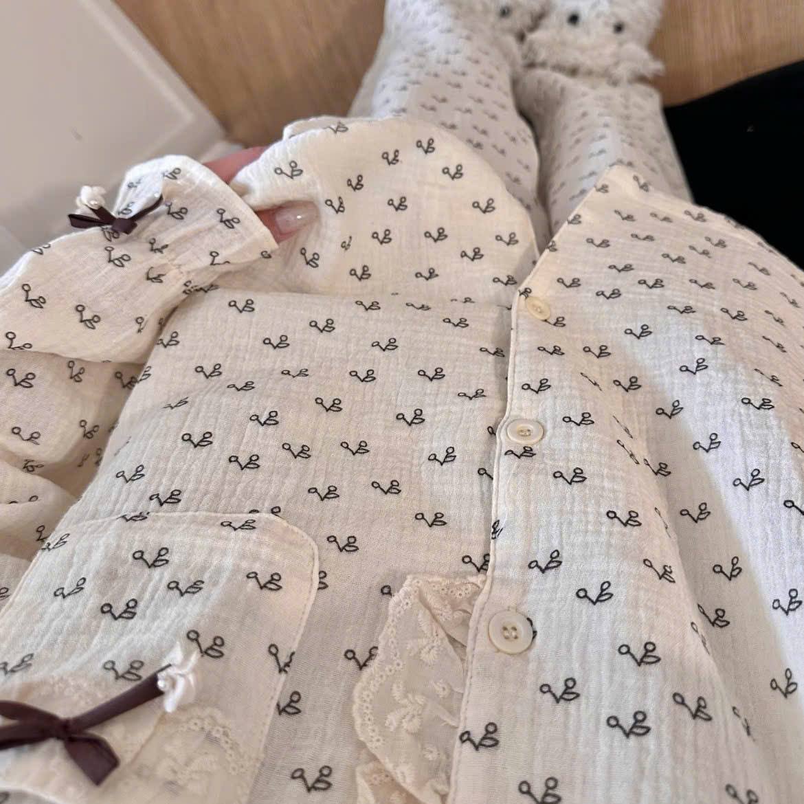 CV-HT52# BỘ PIZAMA CHERRY CHO NỮ
