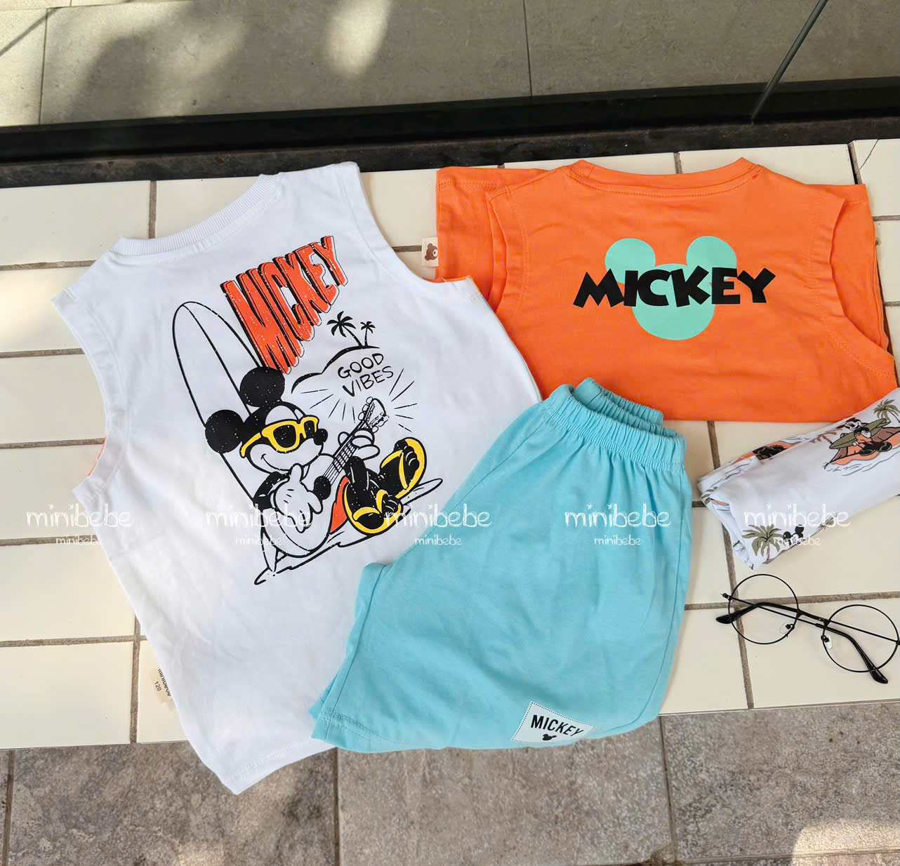 CV-J04# SET 2 BỘ MICKEY MINIBEBE CHO BÉ