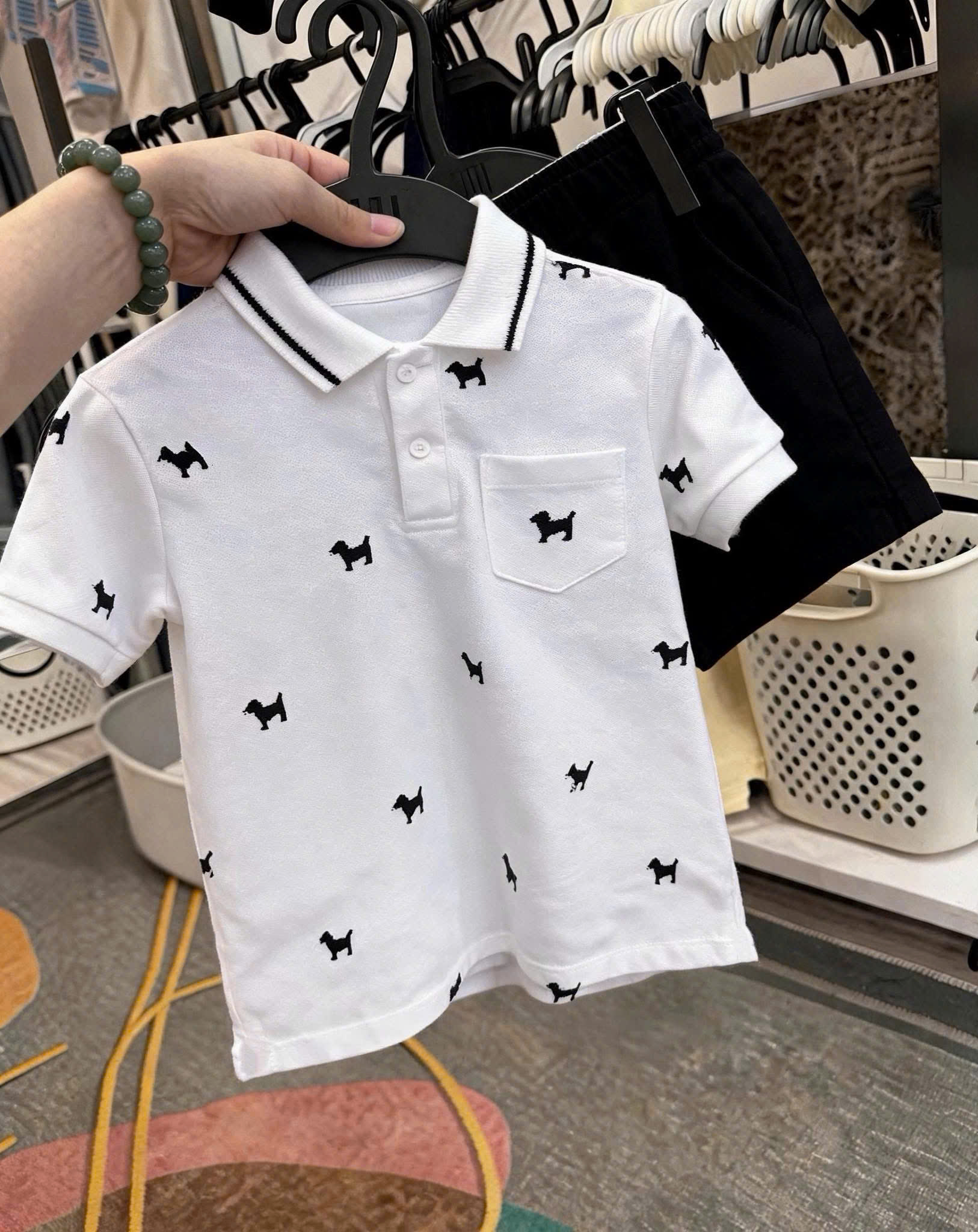 CV-J28# SET BỘ POLO HÌNH CÚN CHO BÉ
