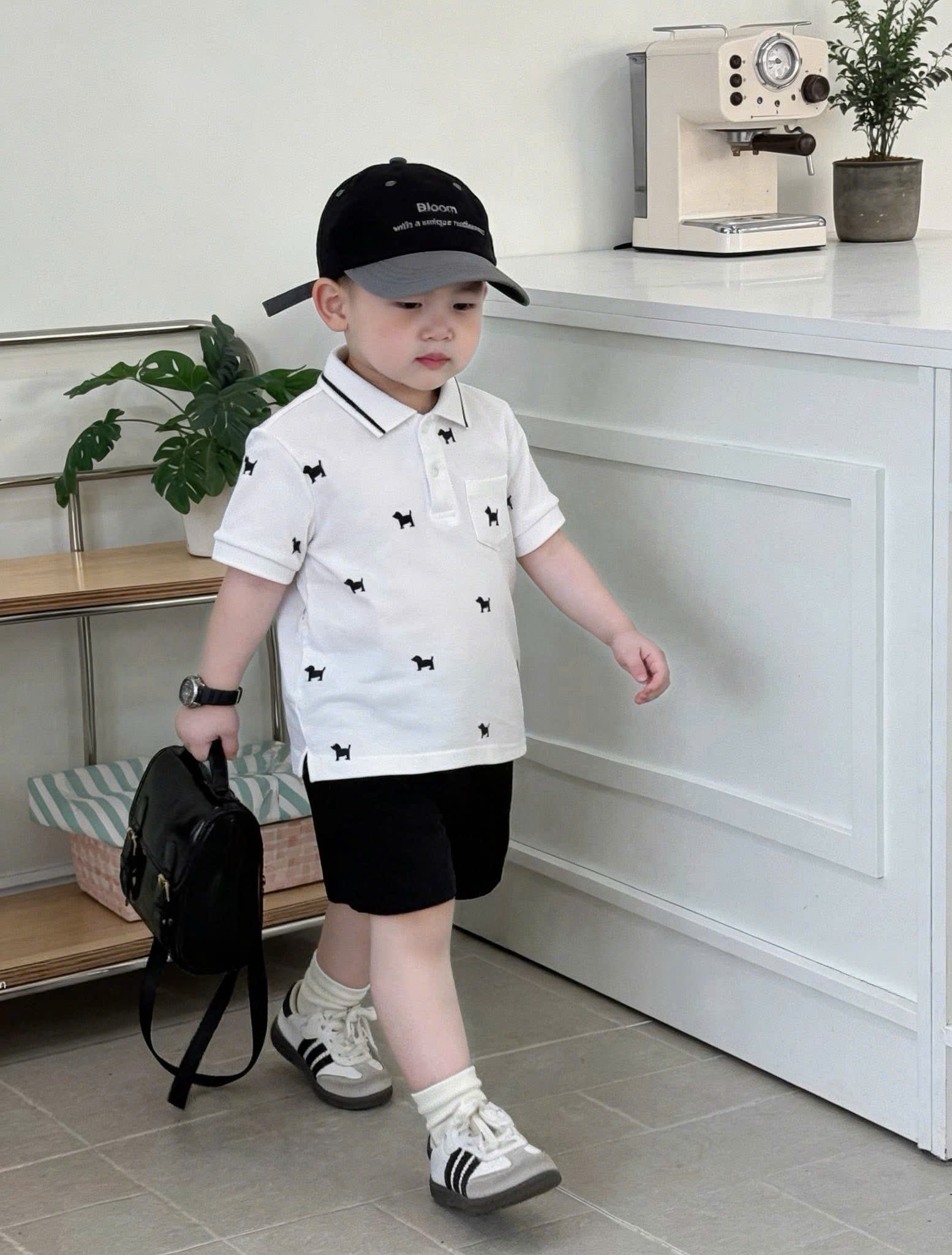 CV-J28# SET BỘ POLO HÌNH CÚN CHO BÉ