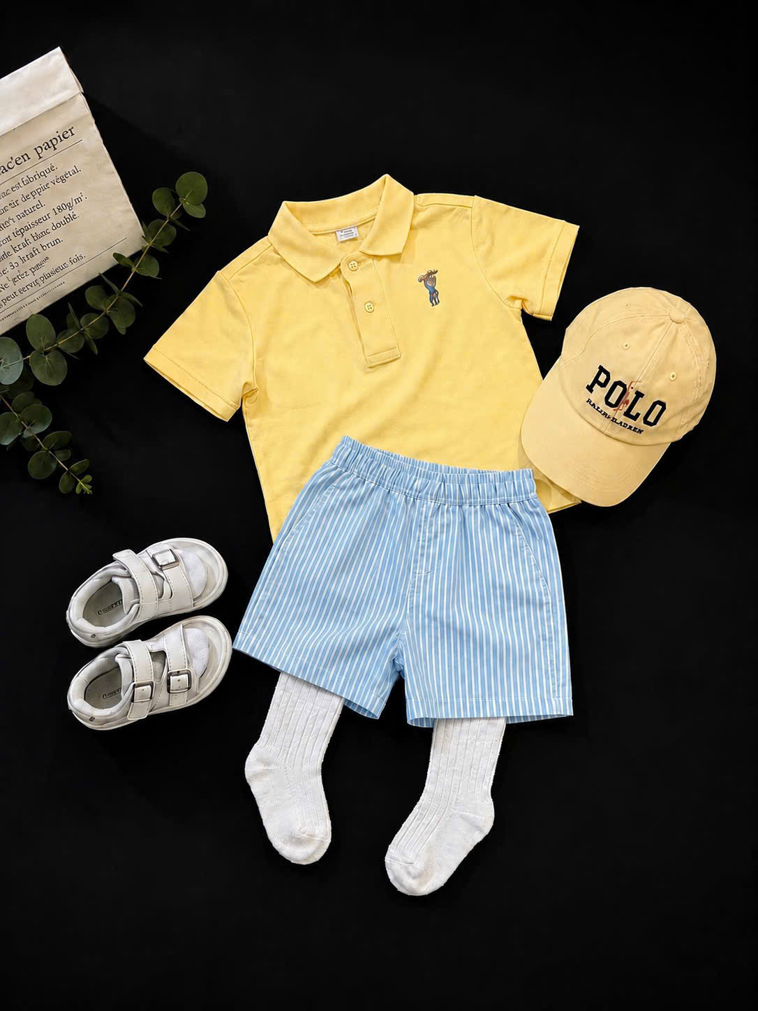 CV-J30# SET BỘ POLO VÀNG CHO BÉ