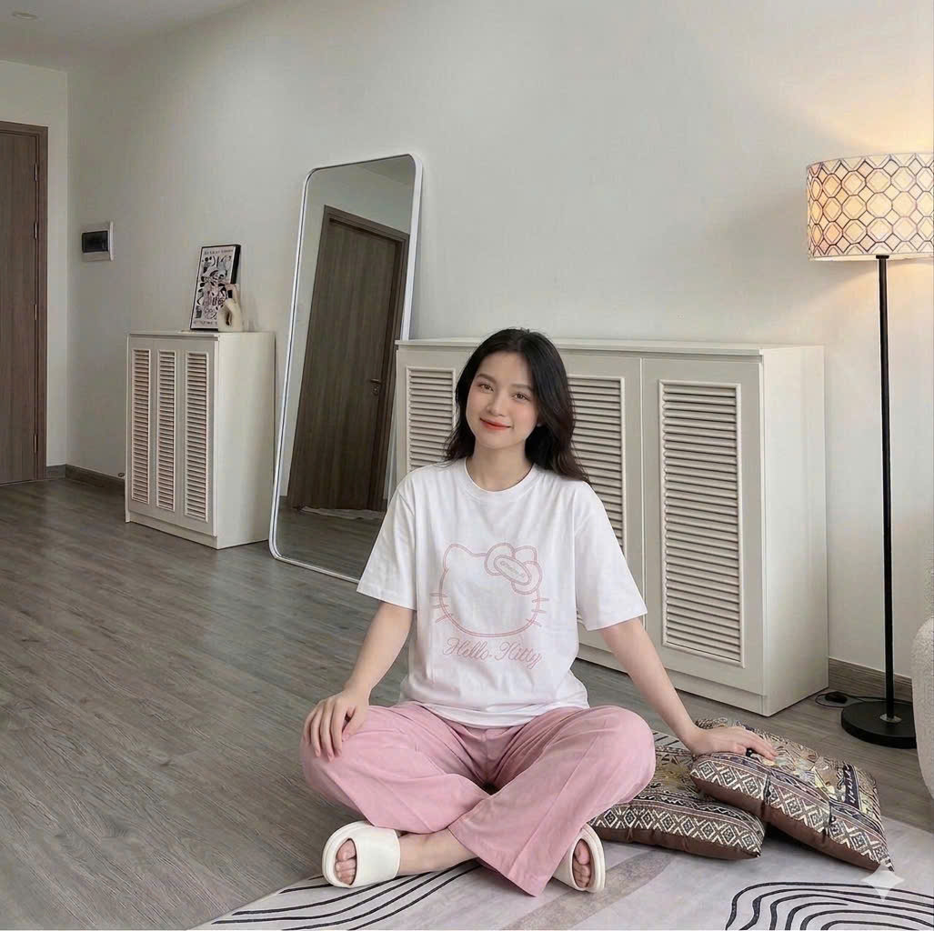 CV-J41# SET BỘ HELLO KITTY TONE HỒNG CHO NỮ