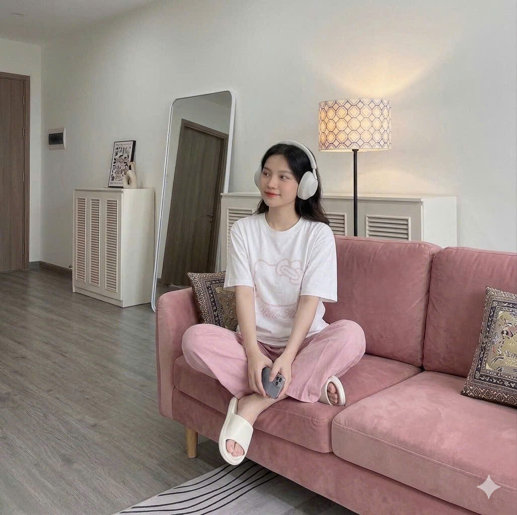 CV-J41# SET BỘ HELLO KITTY TONE HỒNG CHO NỮ