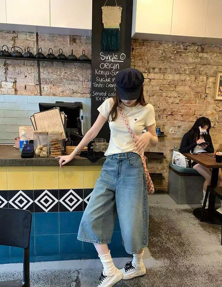 CV-J42# QUẦN NGỐ JEAN LỬNG CHO NỮ