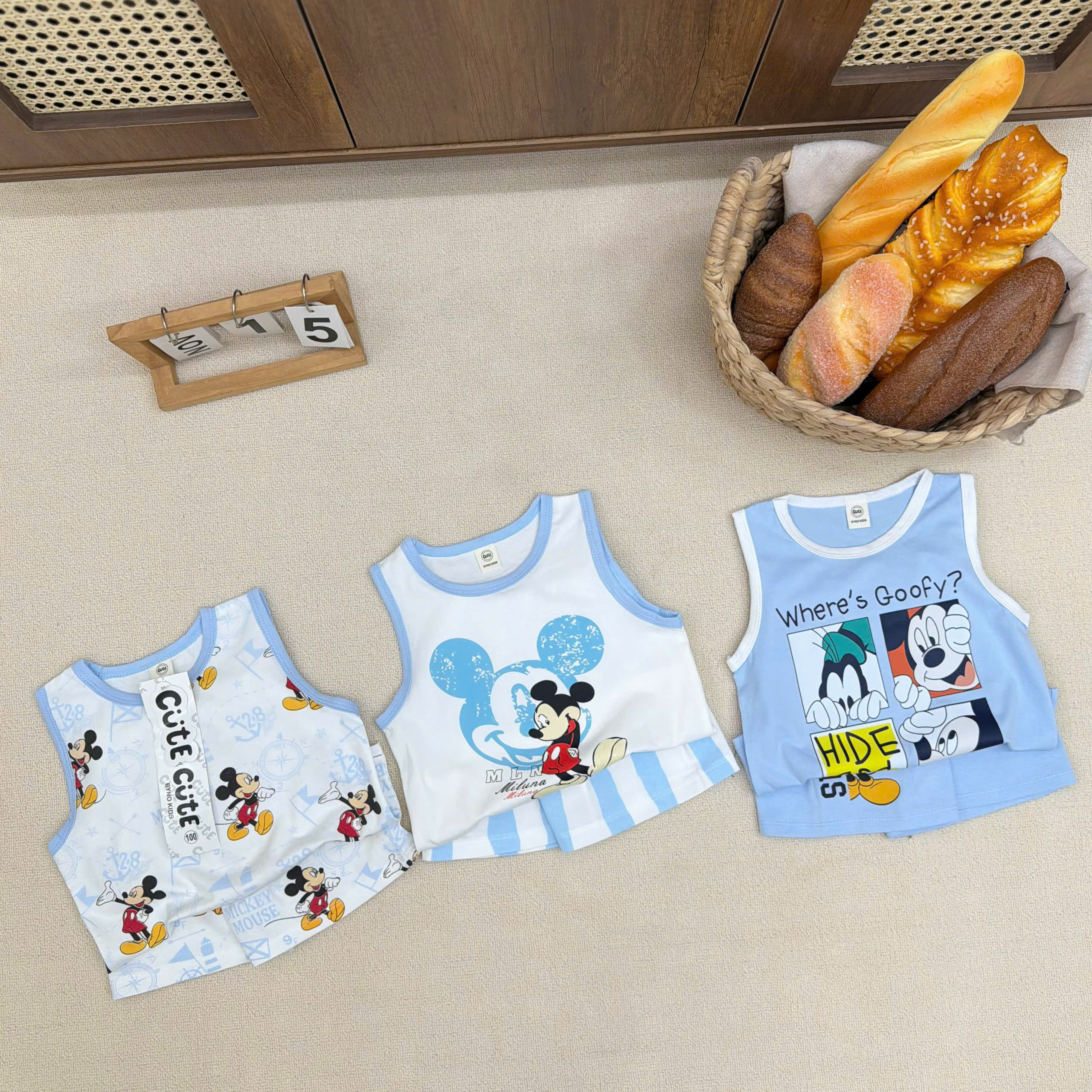CV-J49# SET 3 BỘ SÁT NÁCH MICKEY CHO BÉ