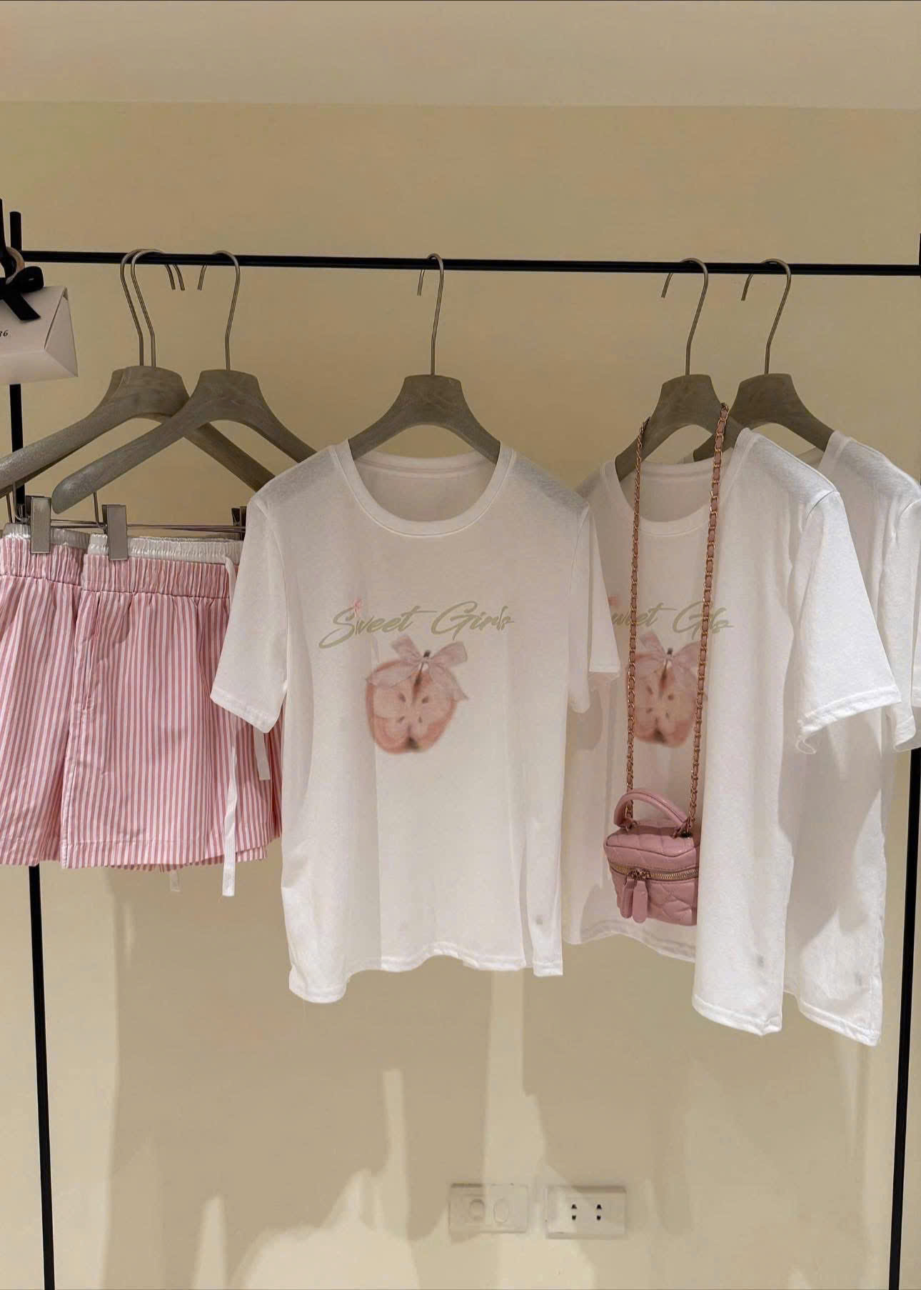 CV-J55# BỘ COTTON HÌNH TÁO CHO NỮ