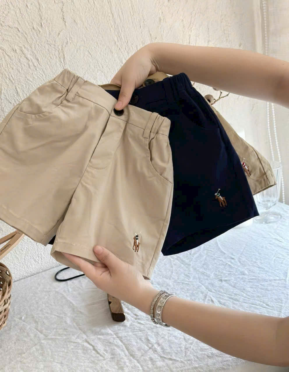 CV-J97# SET 3 QUẦN KAKI THÊU NGỰA CHO BÉ