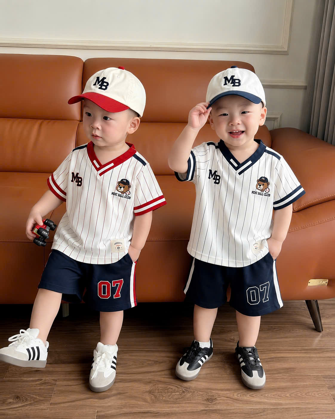 CV-K007# SET 3 CHI TIẾT( QUẦN + ÁO + MŨ) CHO BÉ