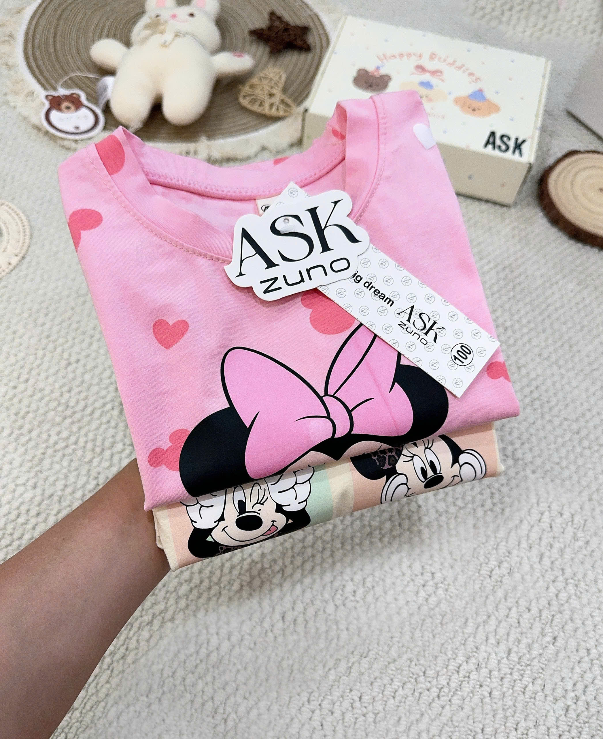 CV-K024# SET 2 BỘ MICKEY DÀI TAY CHO BÉ