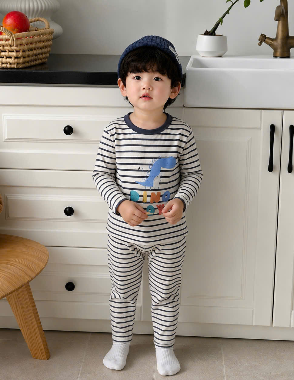 CV-K036# SET 3 BỘ KHỦNG LONG DÀI TAY CHO BÉ