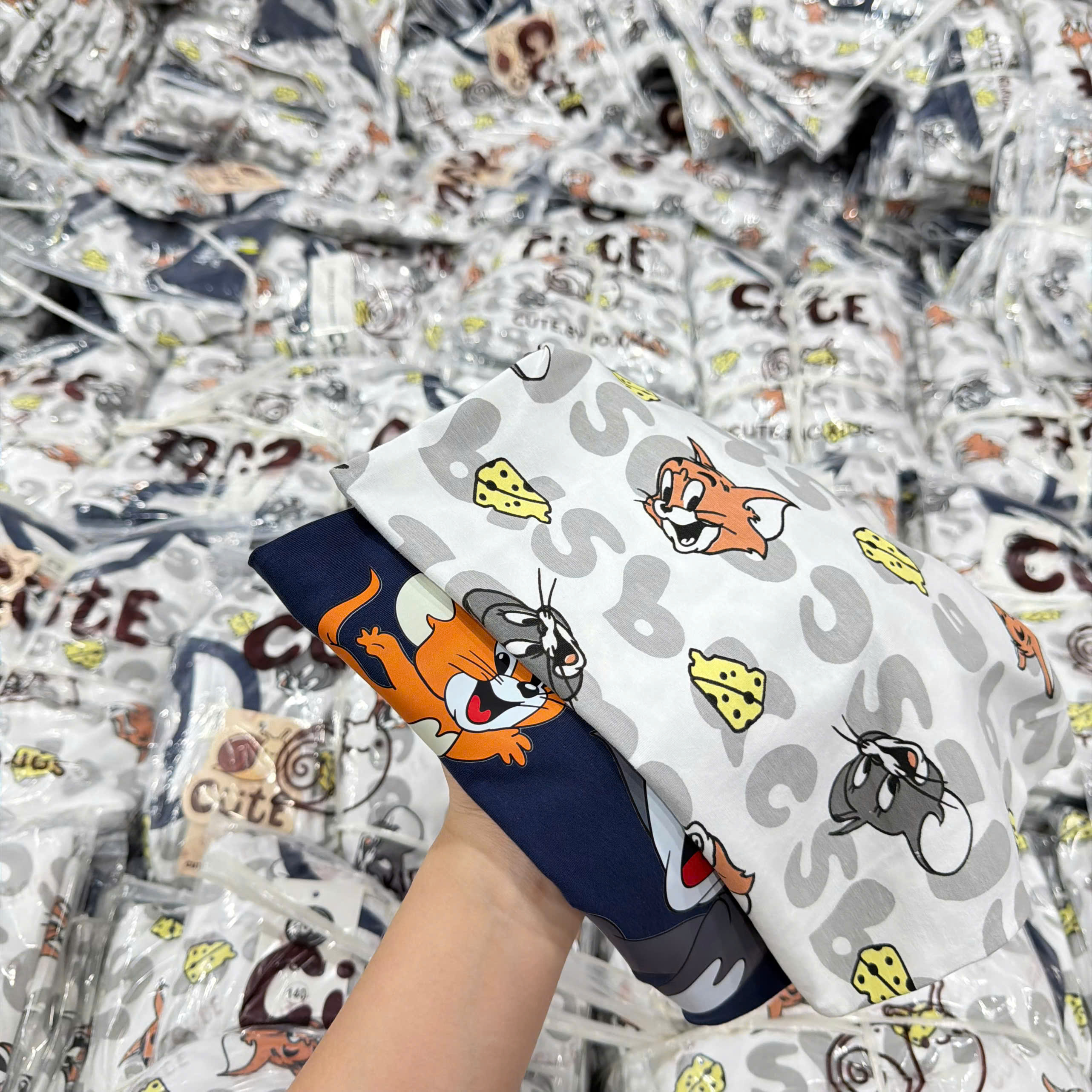 CV-K039# SET 2B DÀI TAY TOM&JERRY THAN GHI CHO BÉ TRAI