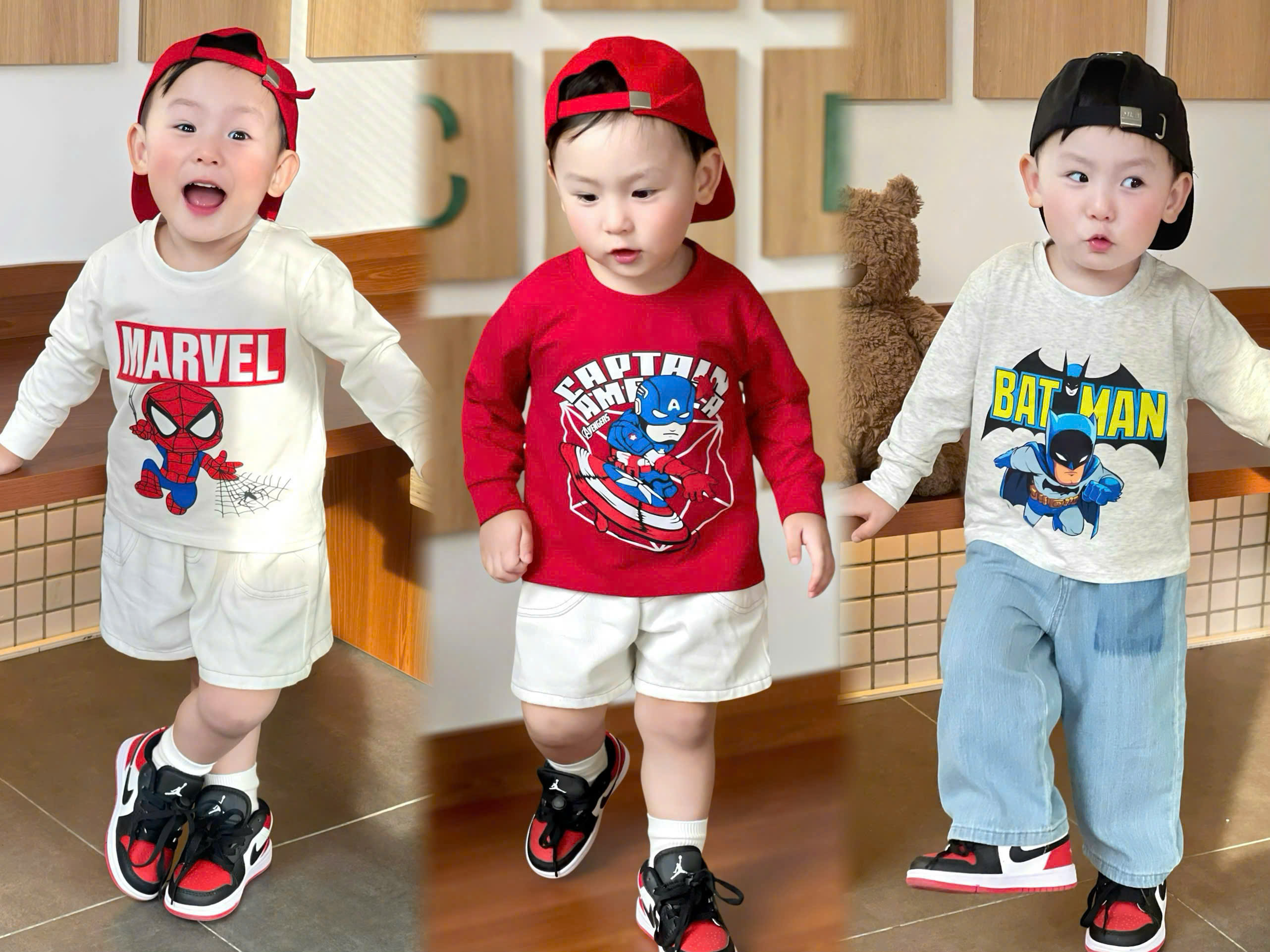 CV -K12 SET 3 ÁO SIÊU NHÂN NHỆN