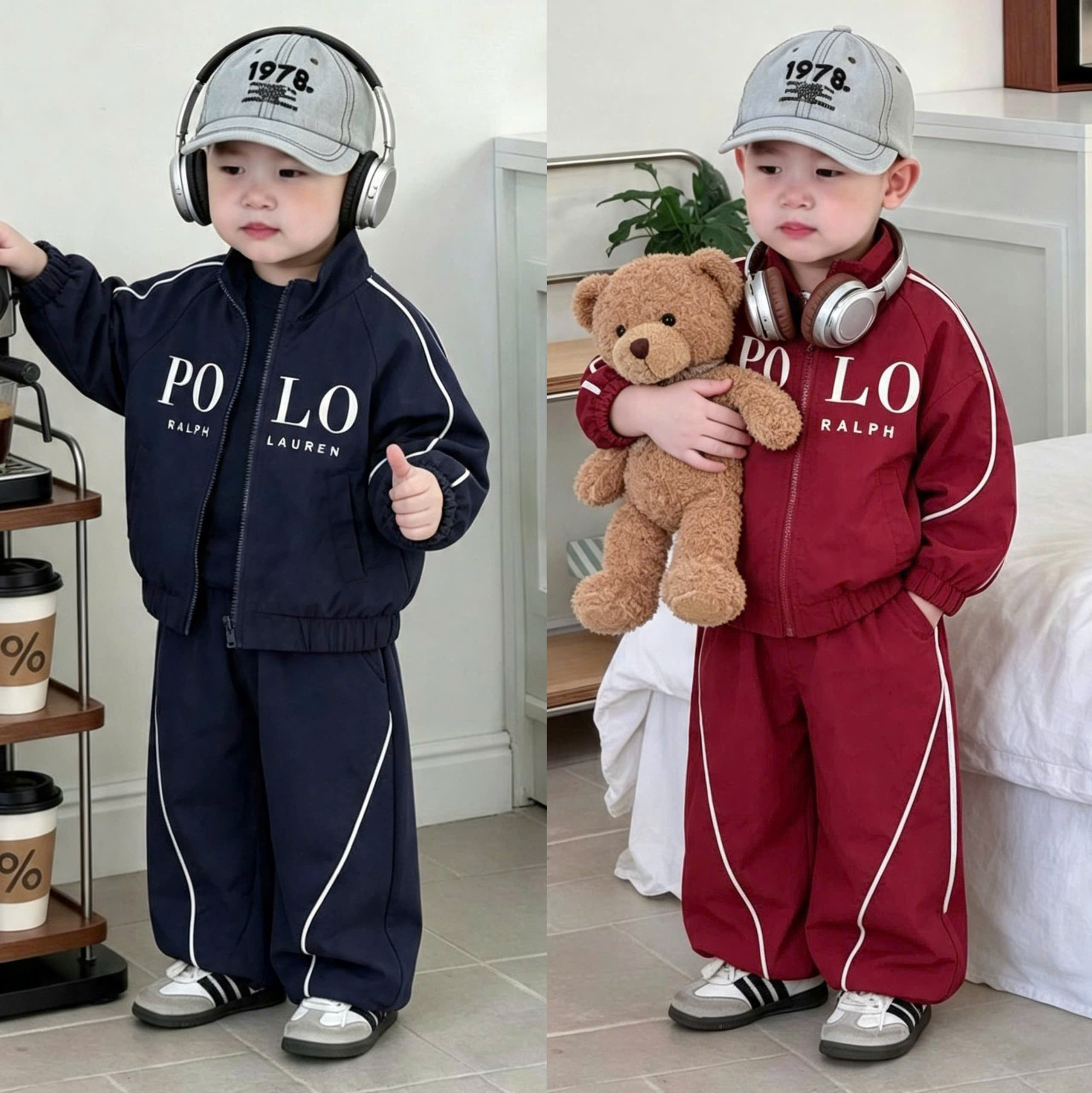 CV - K45 SET BỘ GIÓ POLO ĐỎ THAN