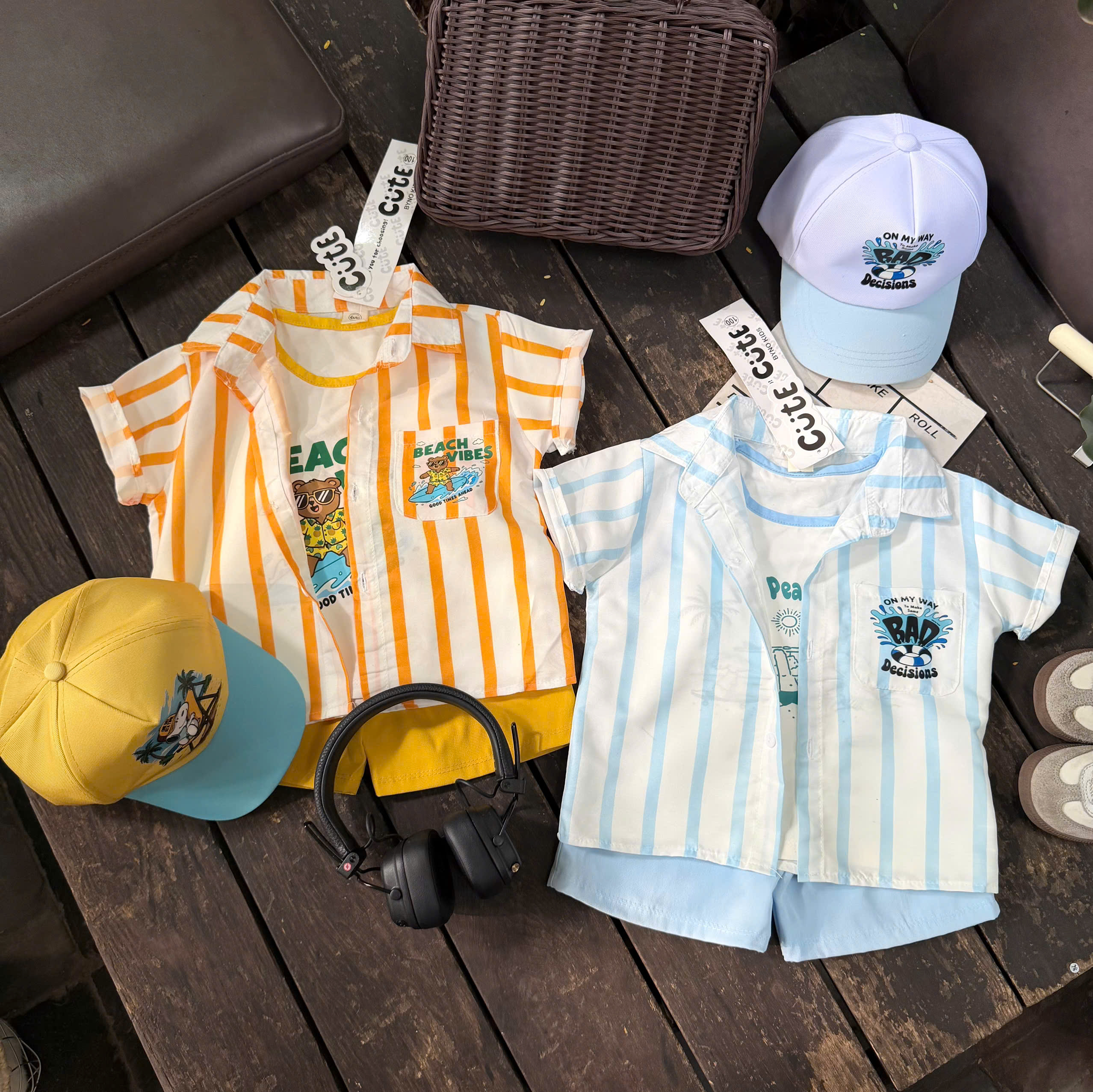 CV-K97 SET BỘ 3 CHI TIẾT CHO BÉ 2 MÀU