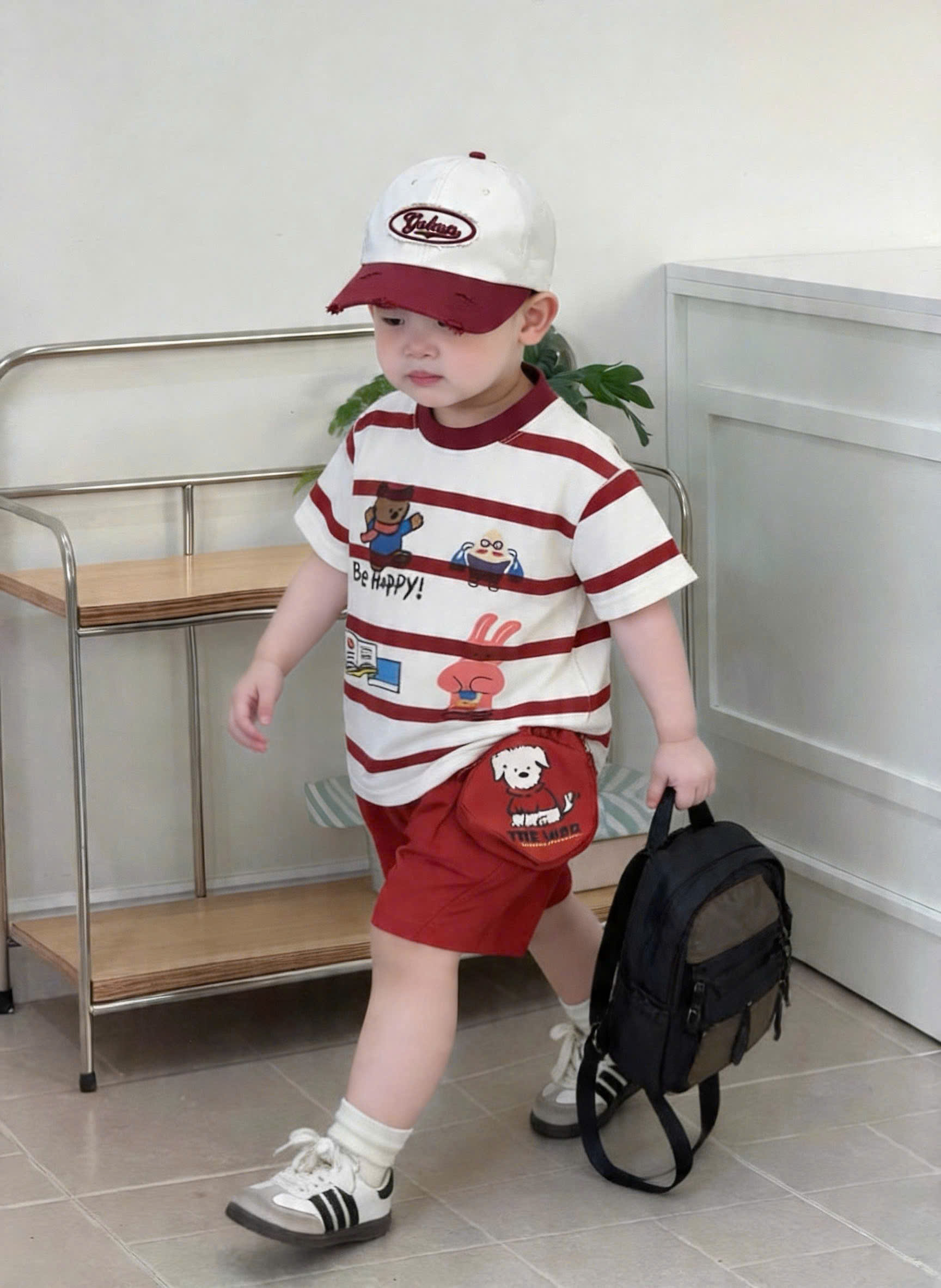 CV - O17 SET BỘ TÚI HỘP IN CÚN CHO BÉ