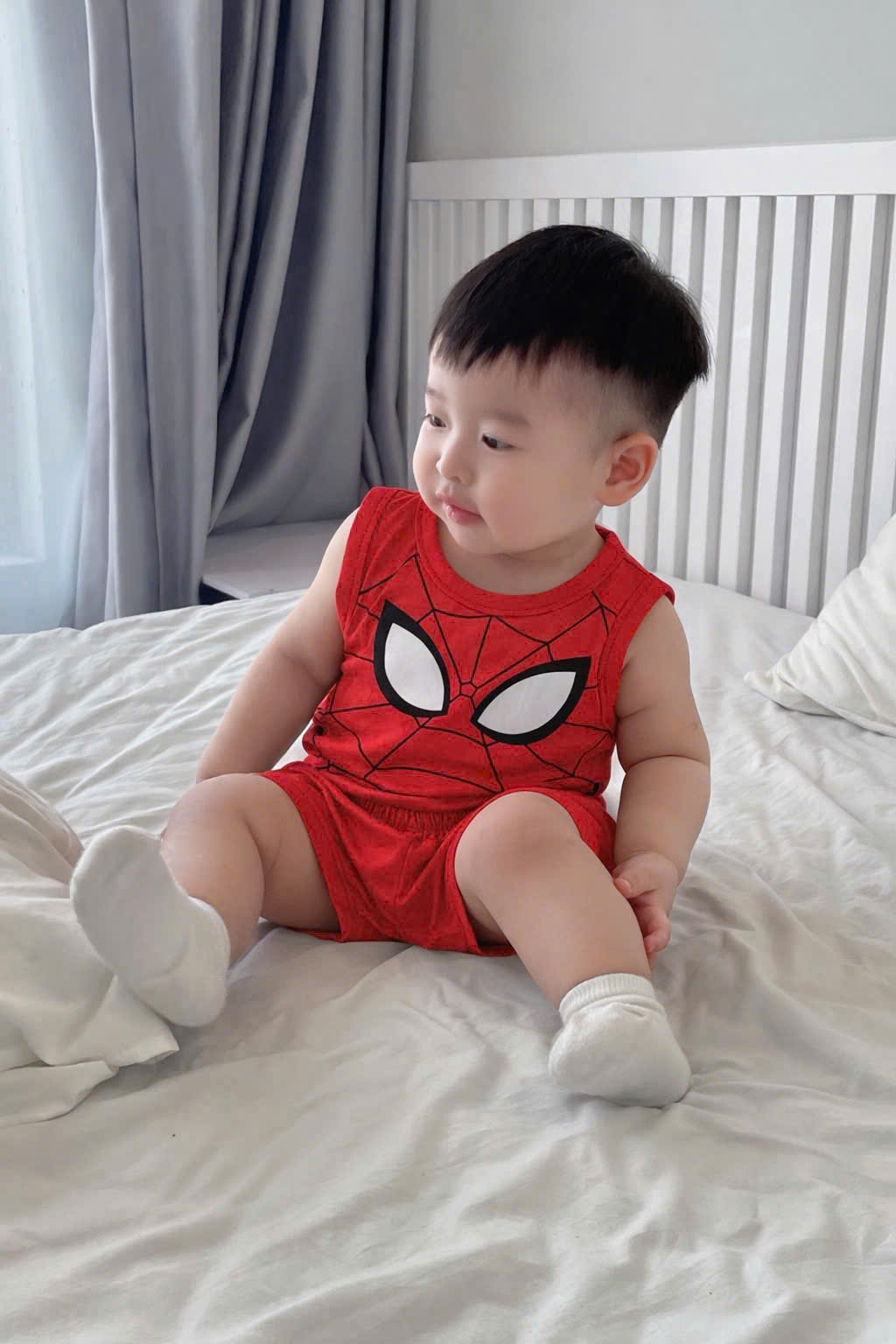 CV-P93# SET 3 BỘ BA LỖ NGƯỜI NHỆN CHO BÉ TRAI