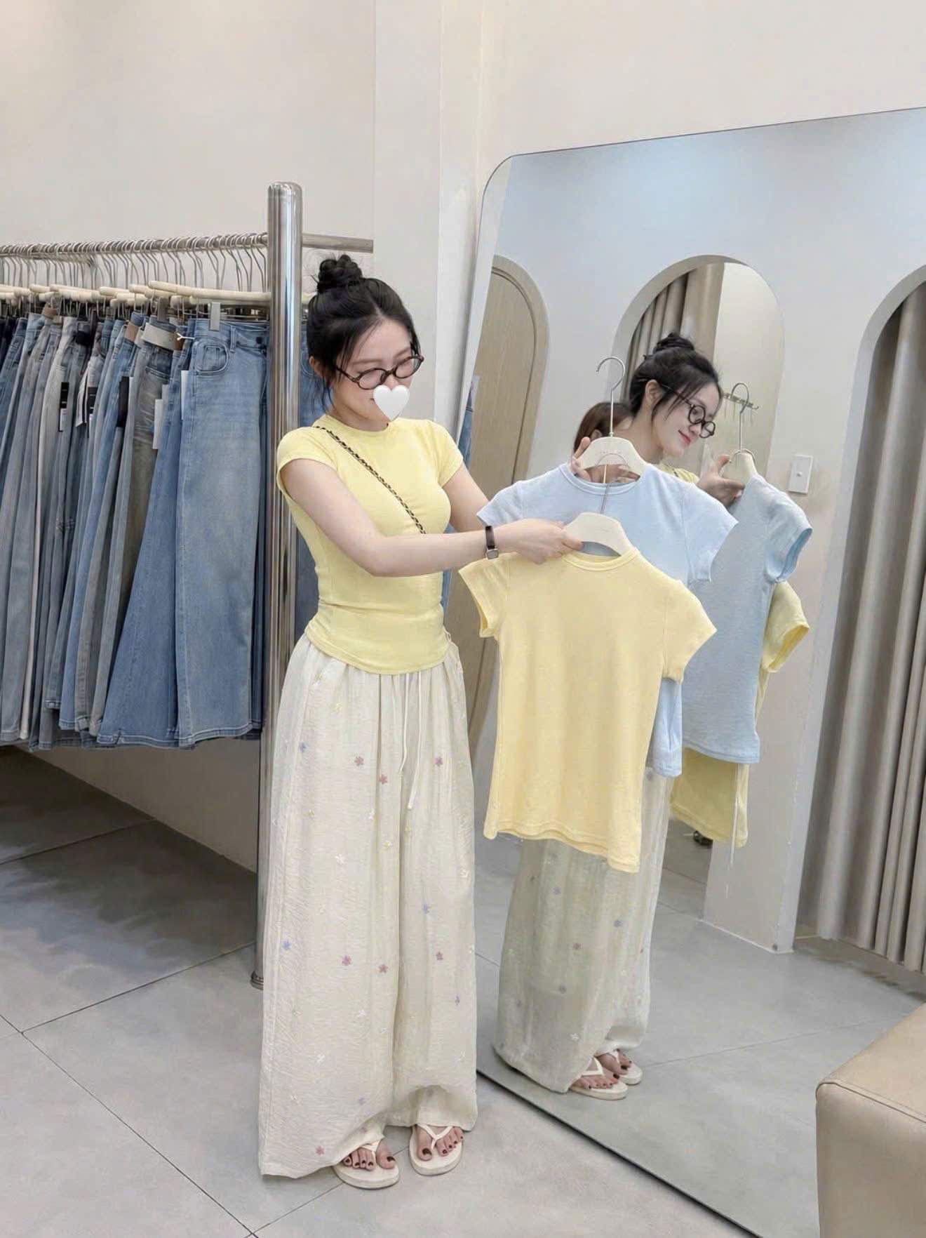SET BỘ QUẦN HOA ÁO THUN NỮ