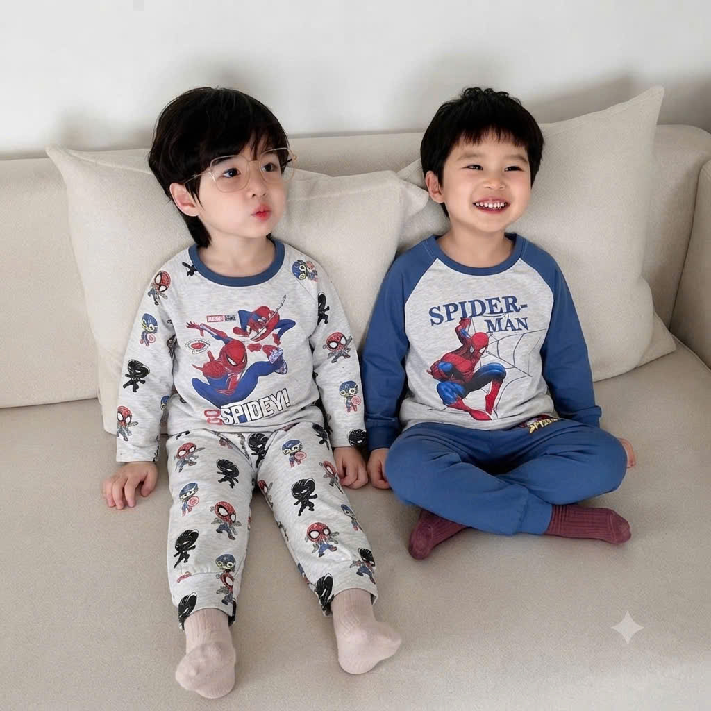 CV - SN52 SET 2 BỘ SPIDER MEN XANH