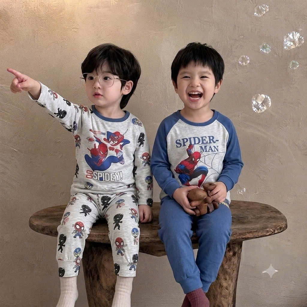 CV - SN52 SET 2 BỘ SPIDER MEN XANH