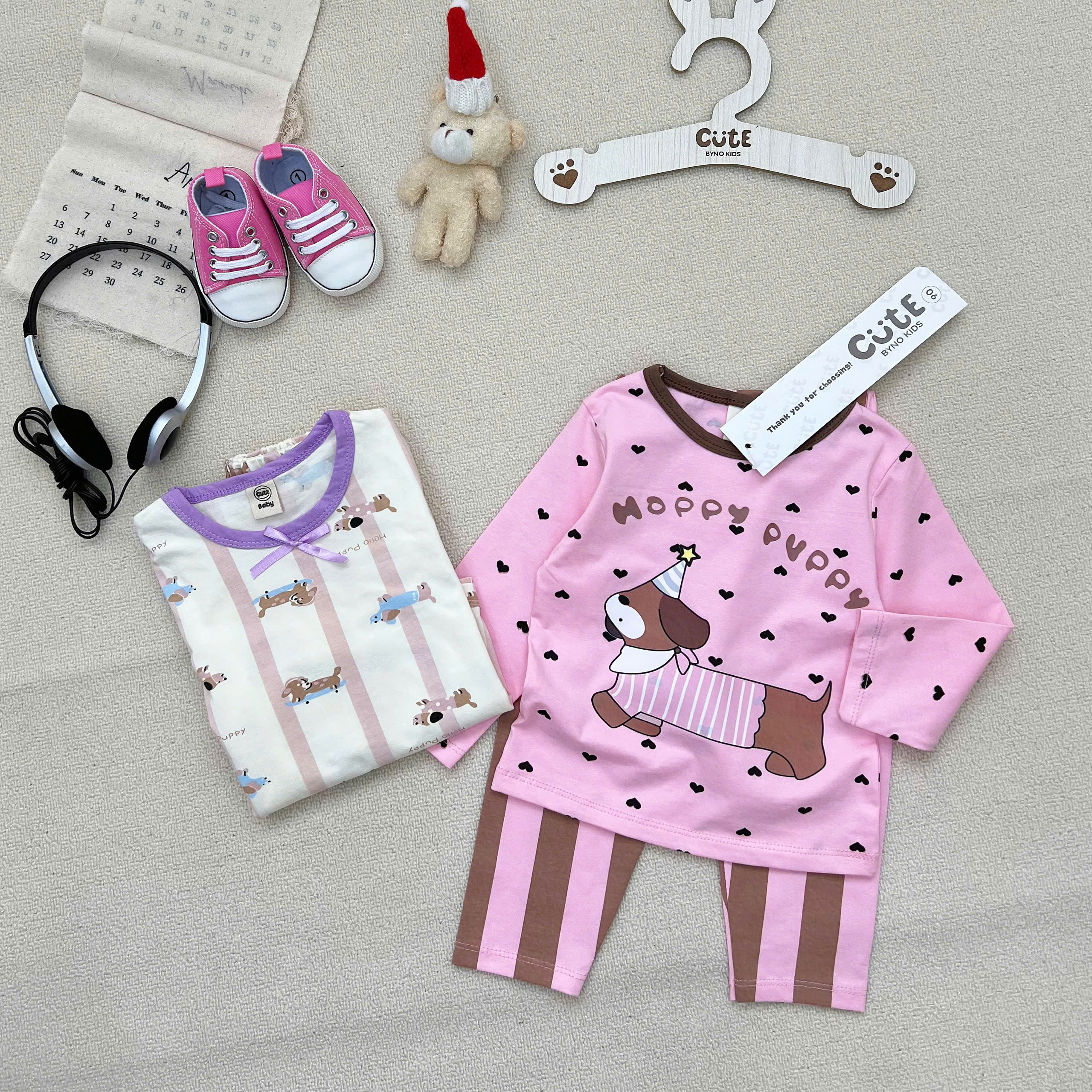 CV - T12 SET 2 BỘ TÍM HAPPY PUPPY CHO BÉ