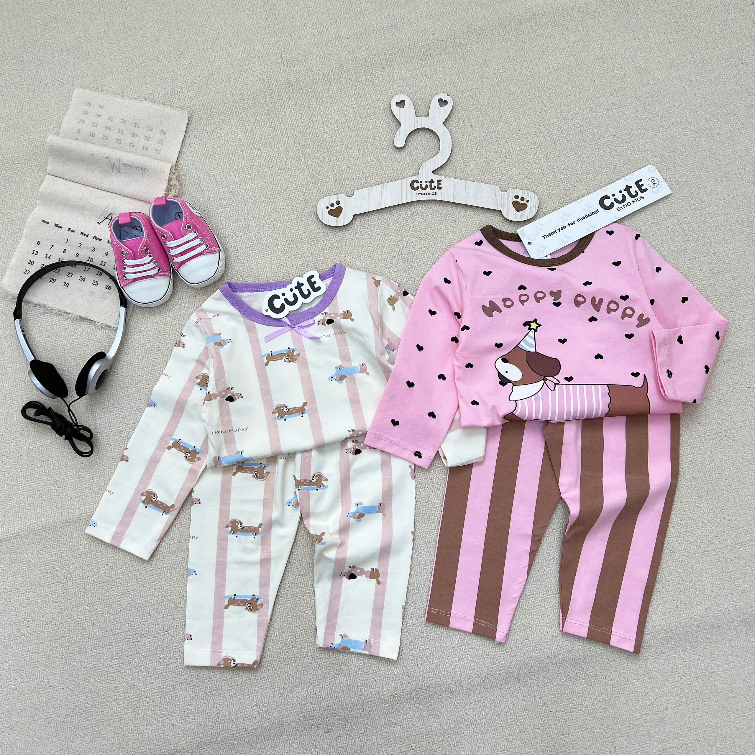 CV - T12 SET 2 BỘ TÍM HAPPY PUPPY CHO BÉ