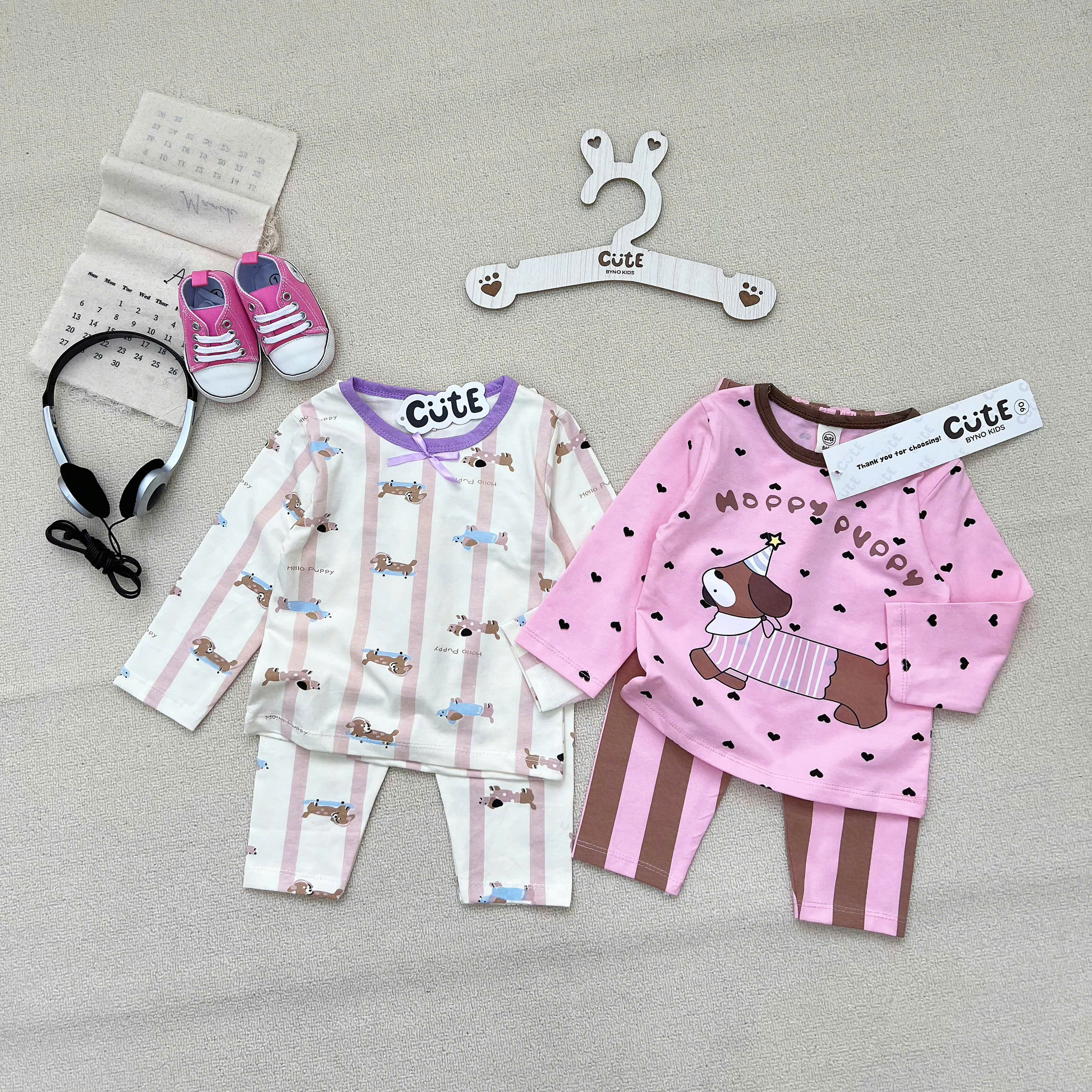 CV - T12 SET 2 BỘ TÍM HAPPY PUPPY CHO BÉ
