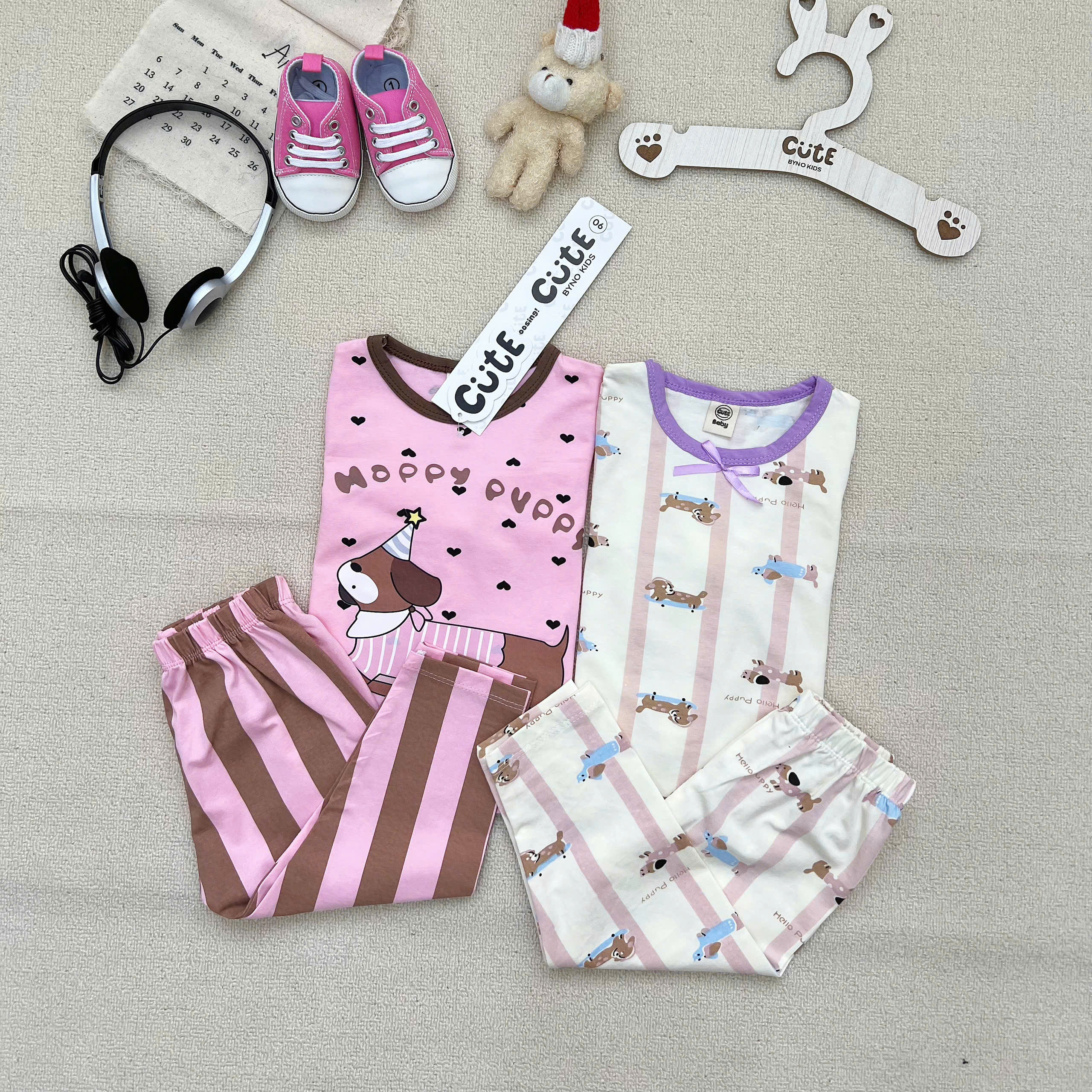 CV - T12 SET 2 BỘ TÍM HAPPY PUPPY CHO BÉ