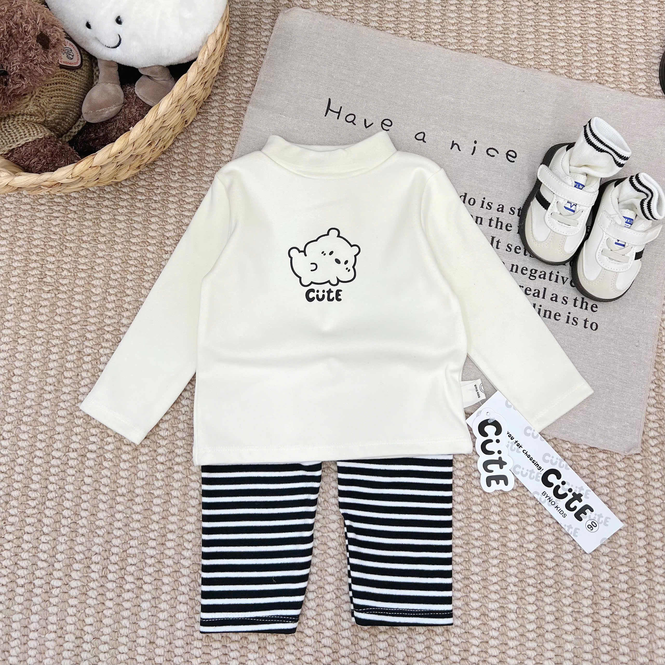 CV - Z21 SET BỘ ZIP LÔNG TONE HÀN CHO BÉ 4 MÀU
