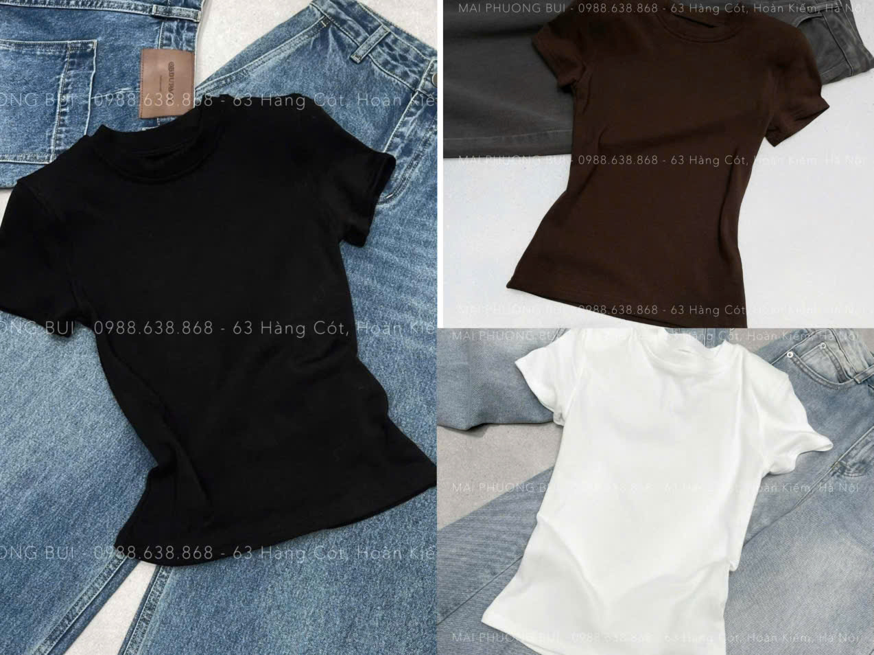 L37 SET 3 ÁO TRƠN COTTON