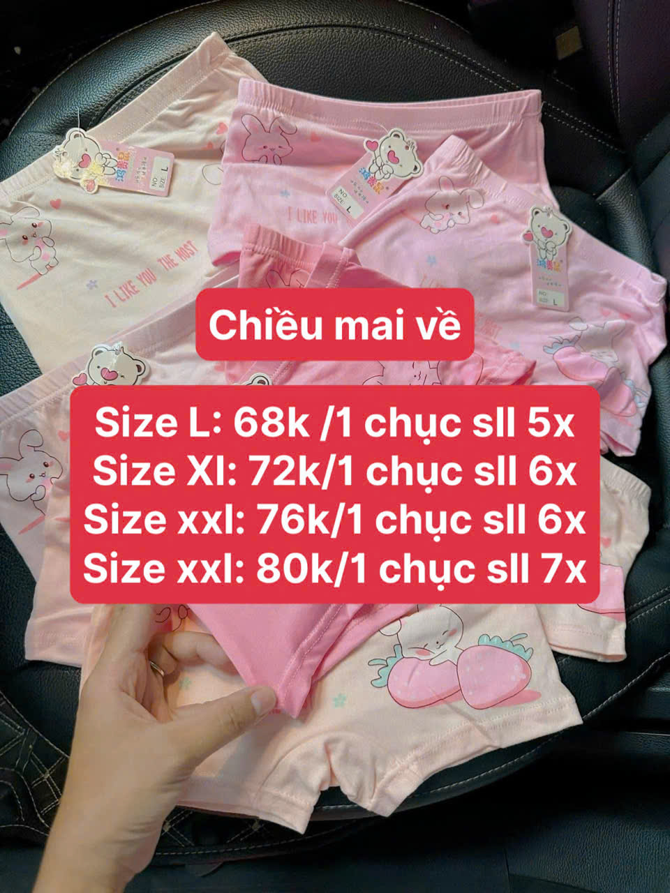 L38- SET 10 QUẦN CHIP ĐÙI BÉ GÁI