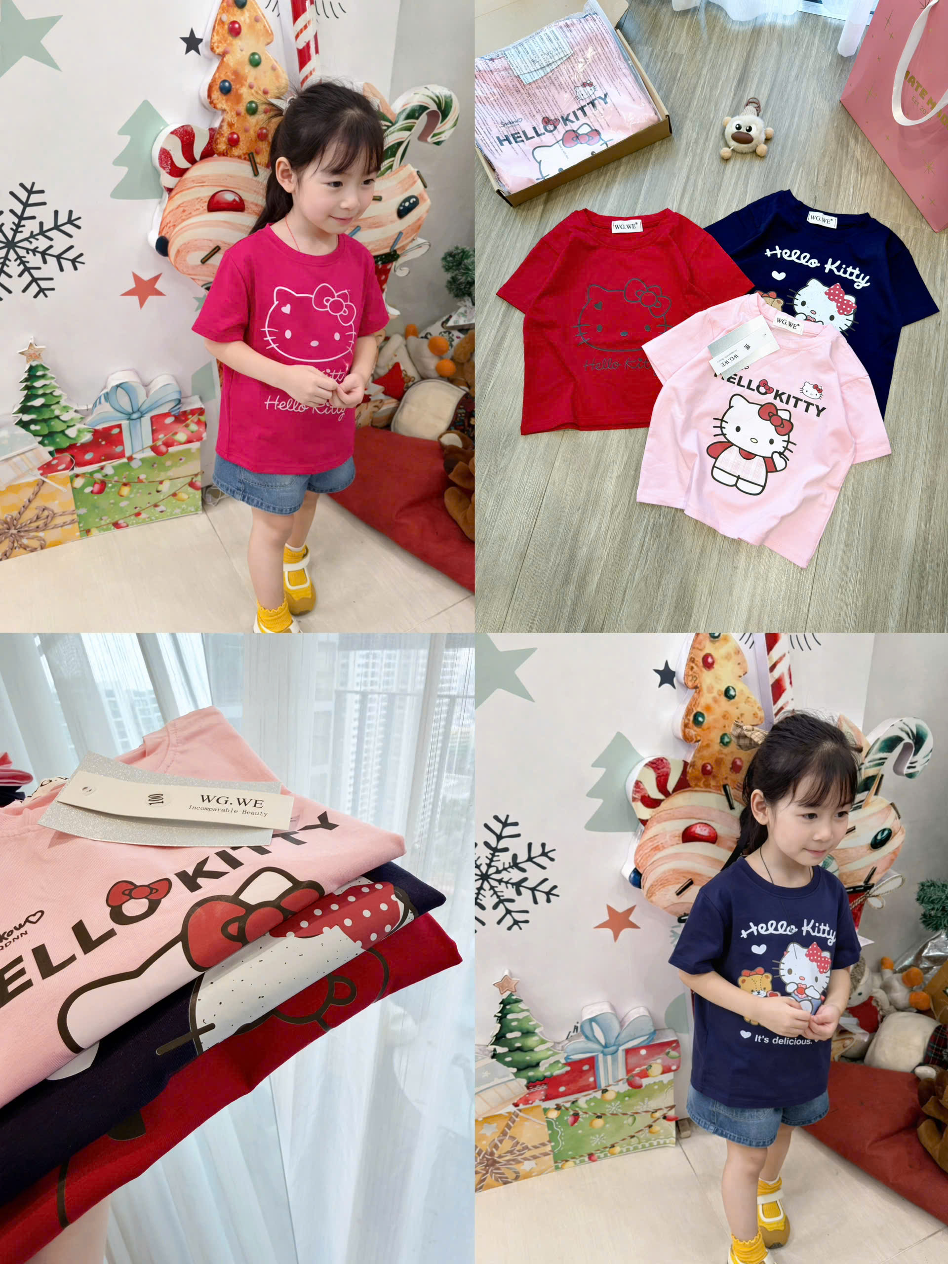 P03# SET 3 ÁO KITTY CHO BÉ