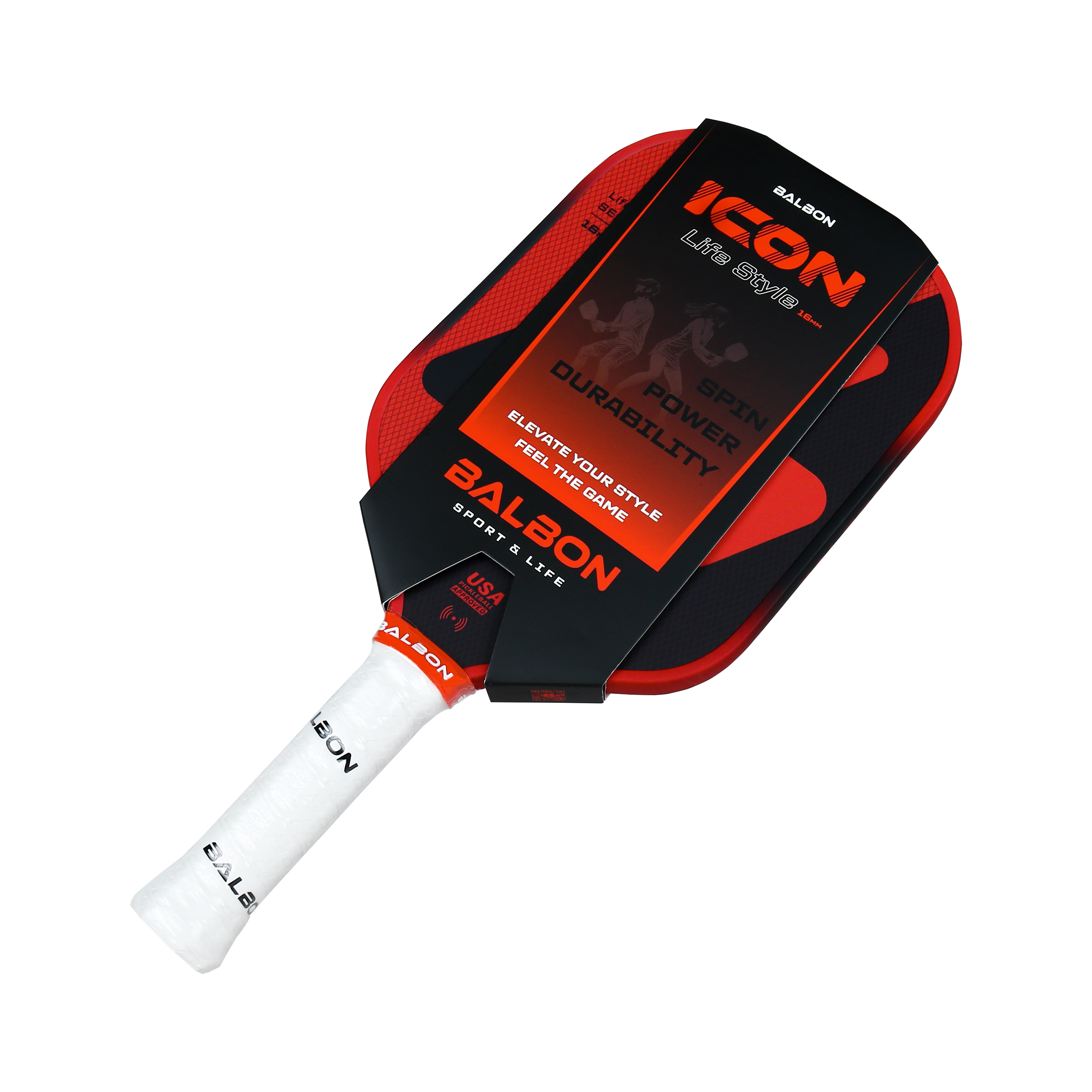 Vợt Pickleball Balbon ICON STYLE - Red Noir