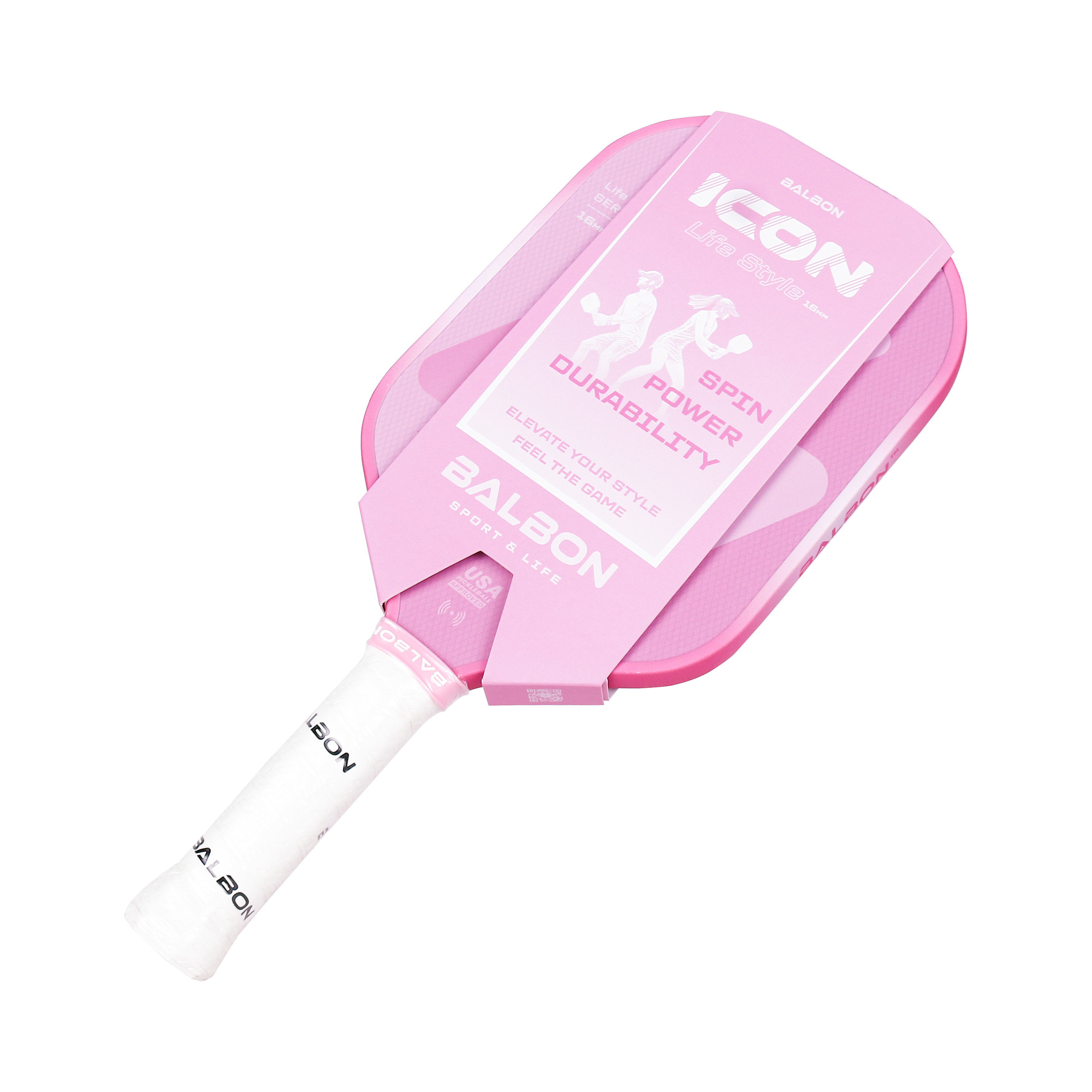 Vợt Pickleball Balbon ICON STYLE - Rose Pink
