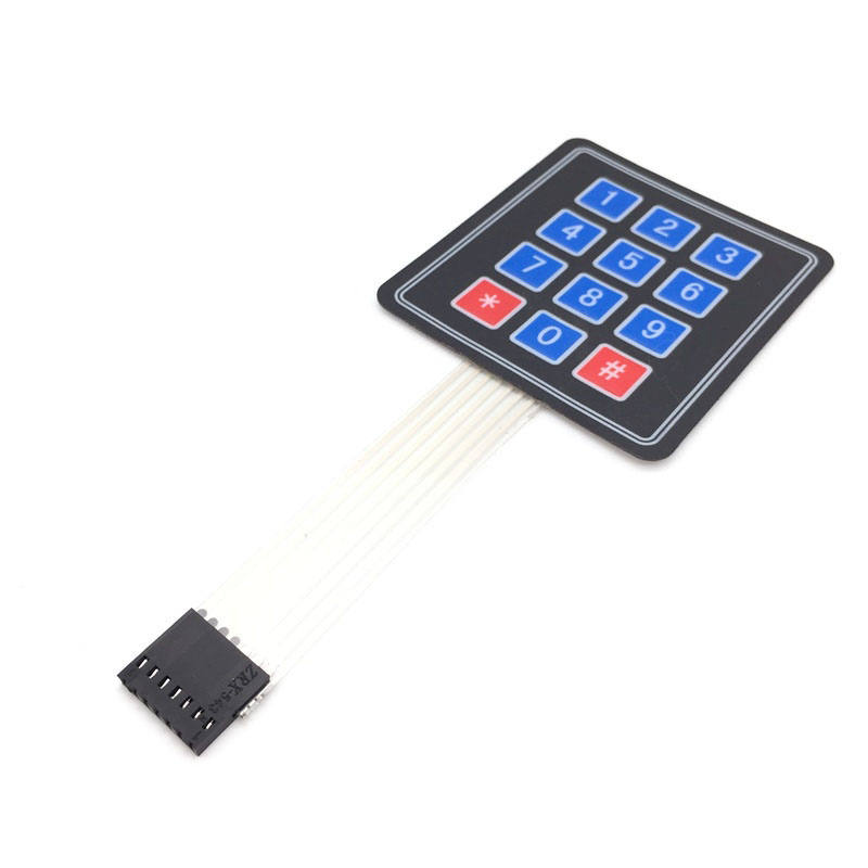 Bàn phím mềm ma trận keypad matrix 1x4 3x4 4x4