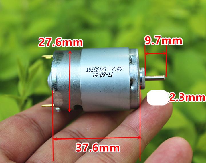 Động cơ 380 3,7-7,4V (7500-15000 vòng / phút)