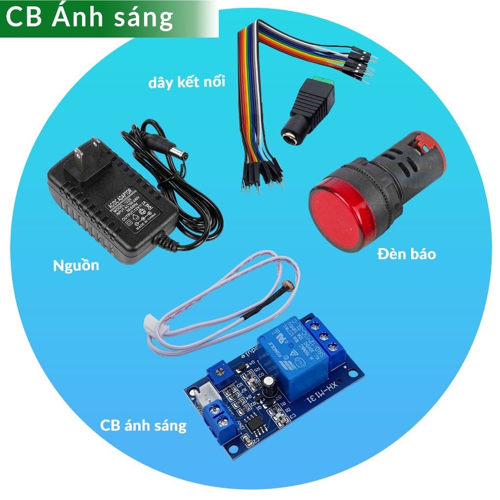 COMBO thực hành công nghệ lớp 8 đầy đủ Cảm Biến Nhiệt Độ | Cảm Biến Ánh Sáng | Cảm Biến Độ Ẩm Đất