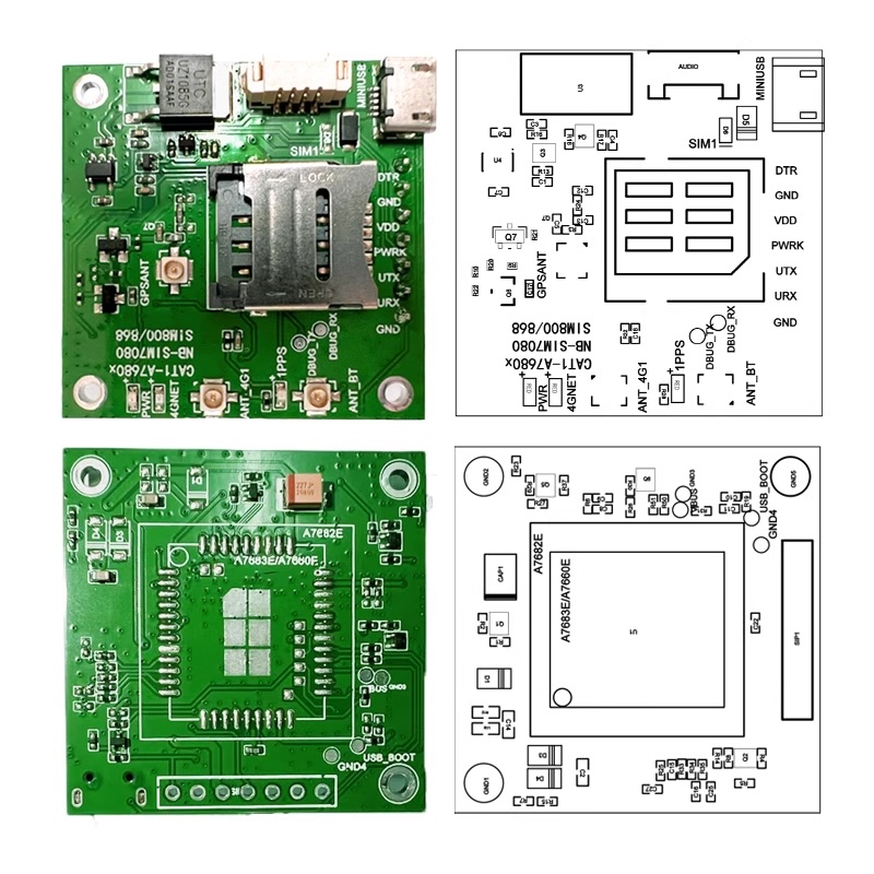 Module sim 4G SIMCOM A7680C LTE CAT1