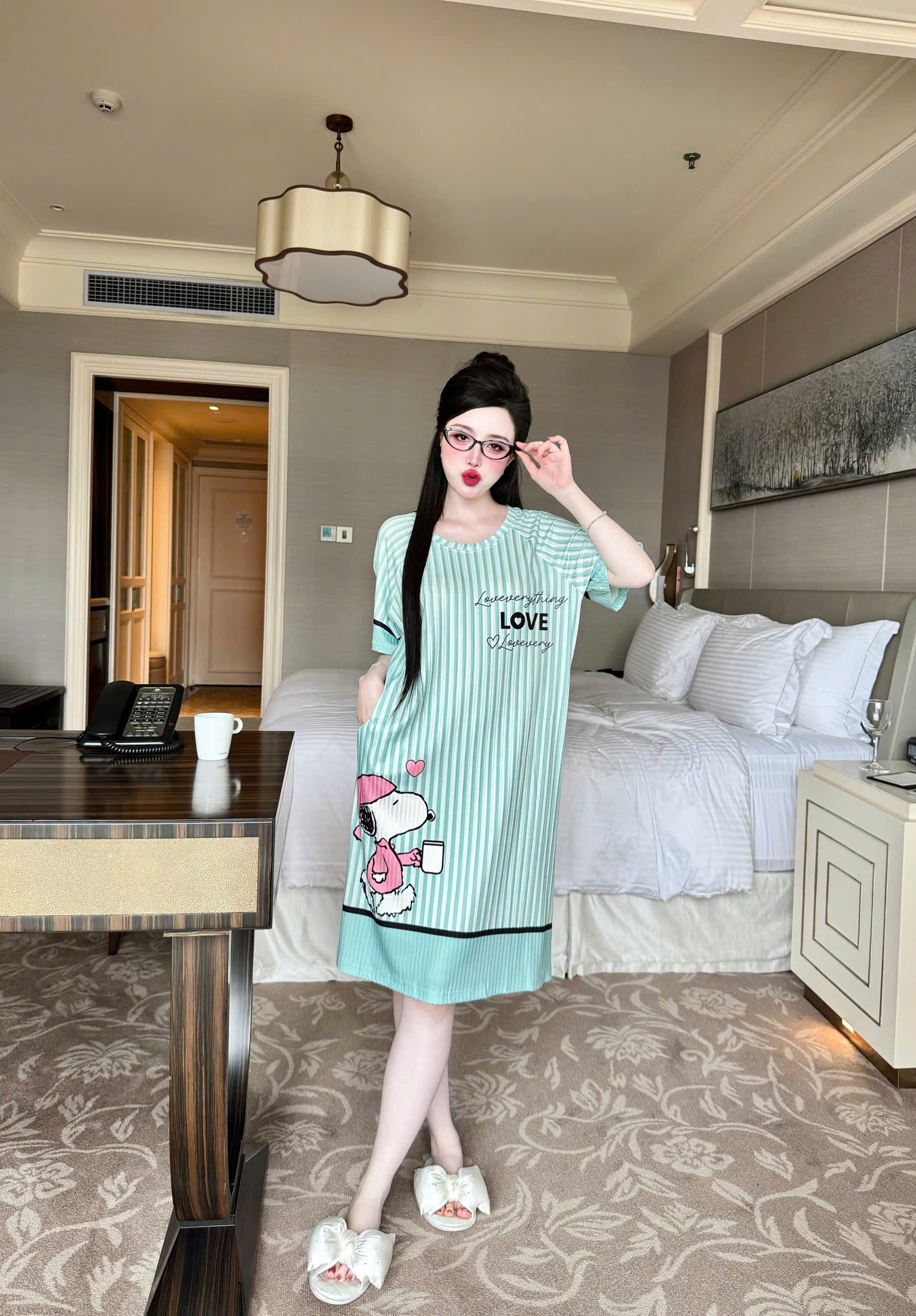 S1152 ĐẦM THUN ĐŨA CỔ TRÒN - 60KG -M