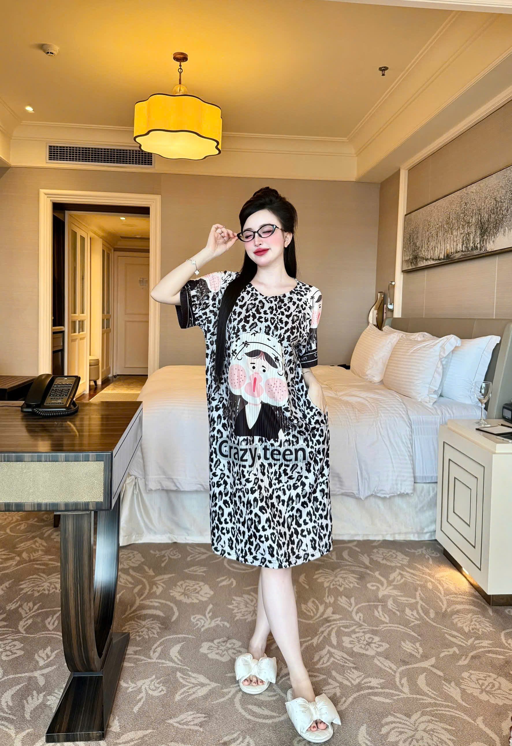 S1152 ĐẦM THUN ĐŨA CỔ TRÒN - 60KG -M