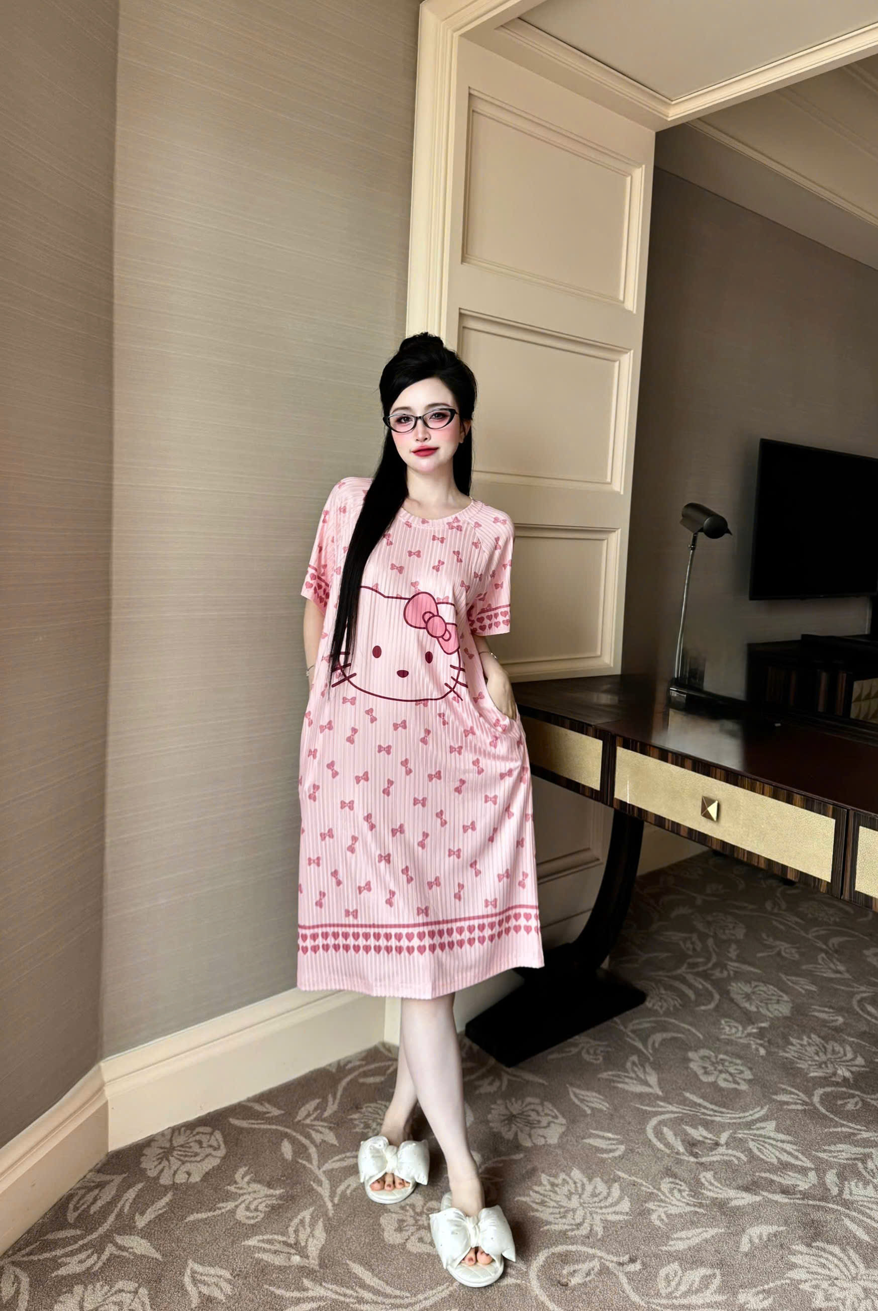 S1152 ĐẦM THUN ĐŨA CỔ TRÒN - 60KG -M