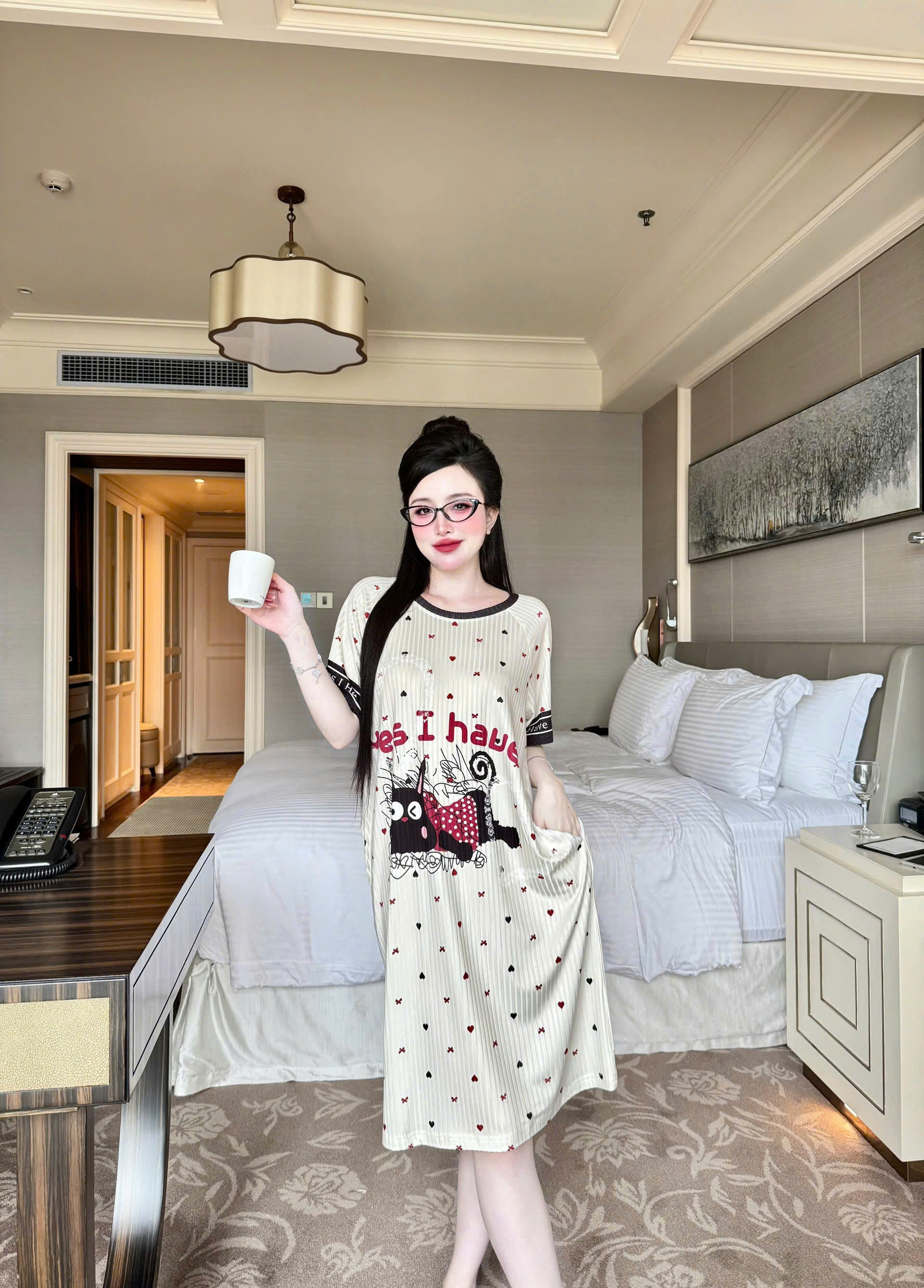S1152 ĐẦM THUN ĐŨA CỔ TRÒN - 60KG -M