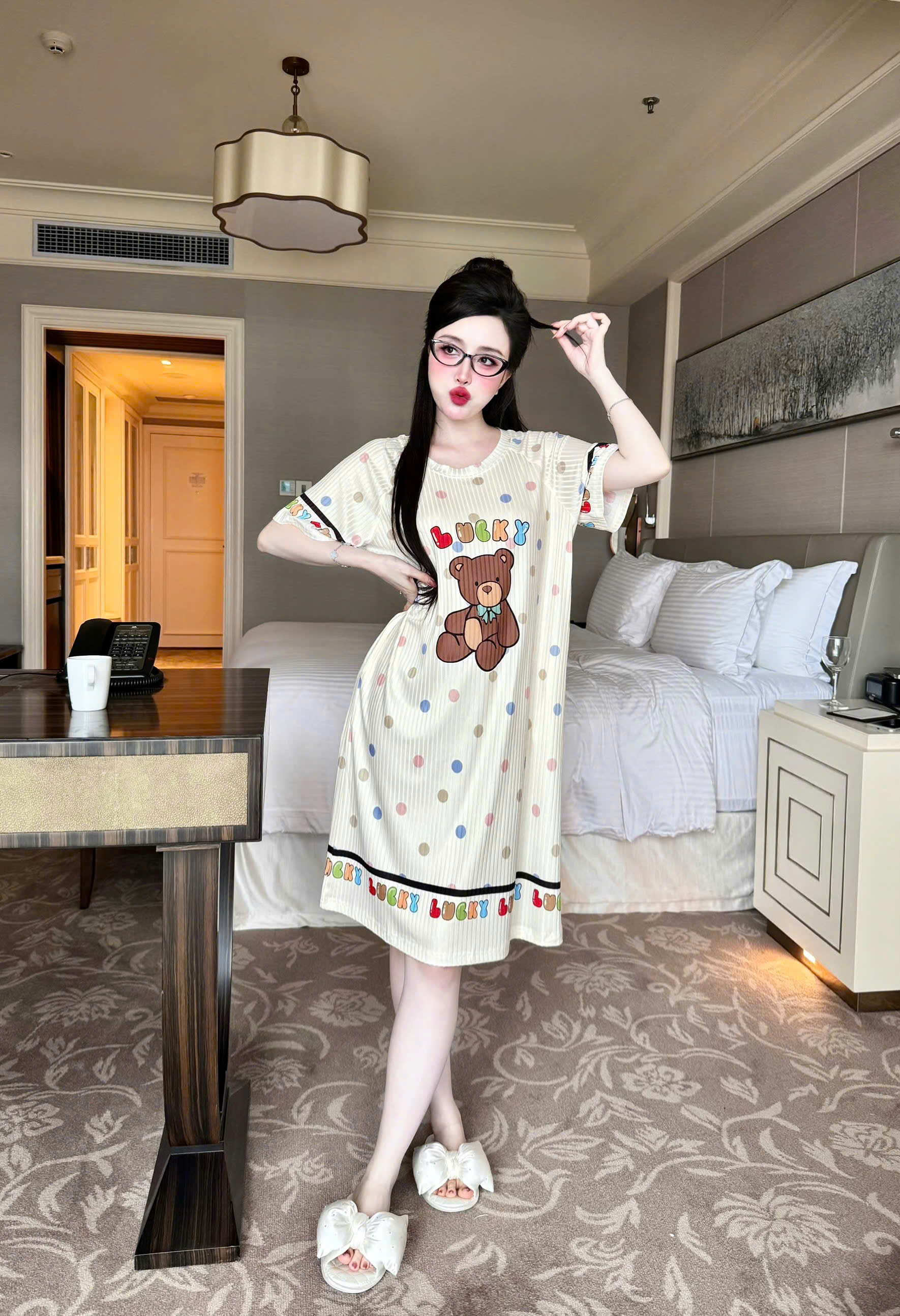 S1152 ĐẦM THUN ĐŨA CỔ TRÒN - 60KG -M