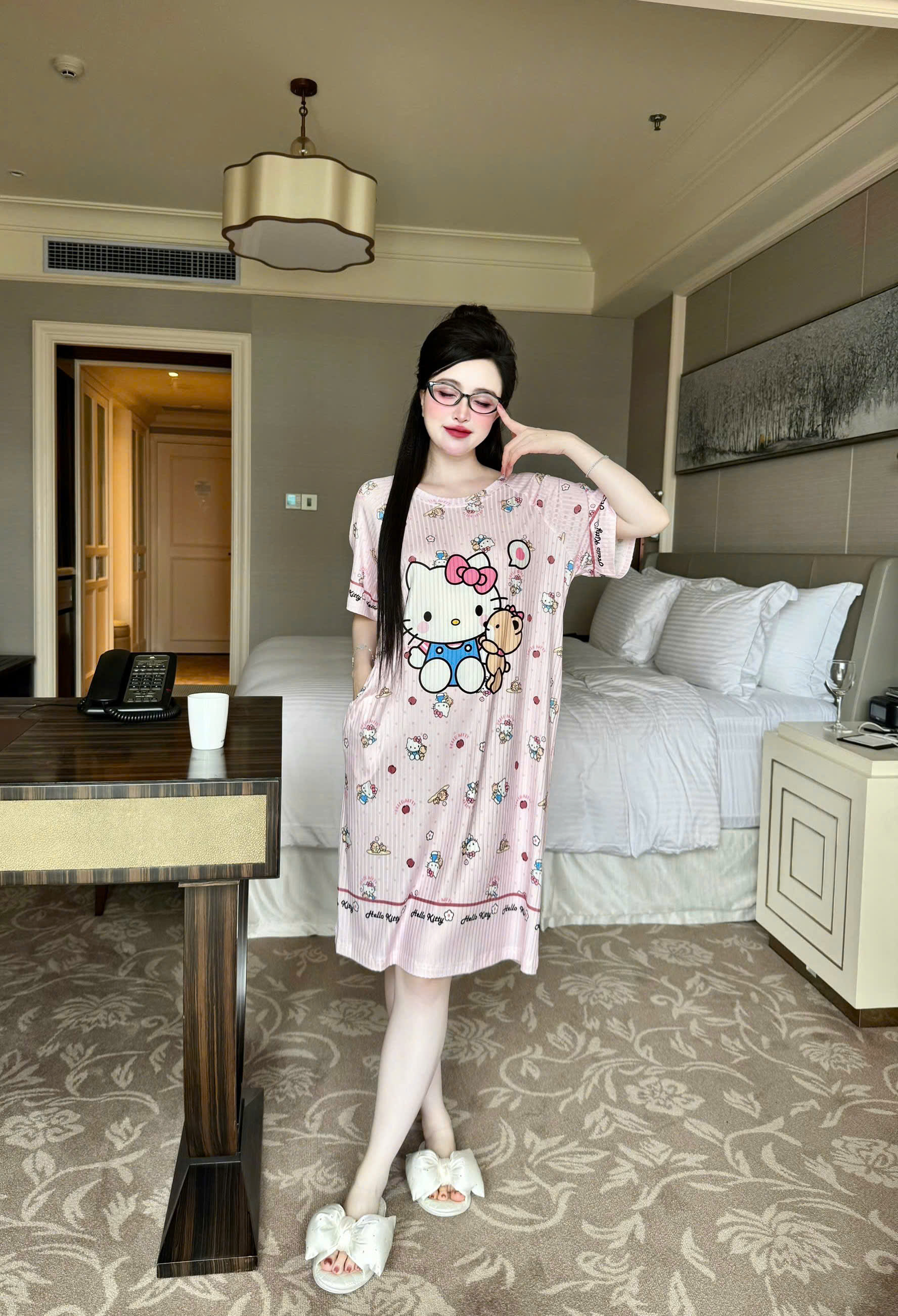 S1152 ĐẦM THUN ĐŨA CỔ TRÒN - 60KG -M