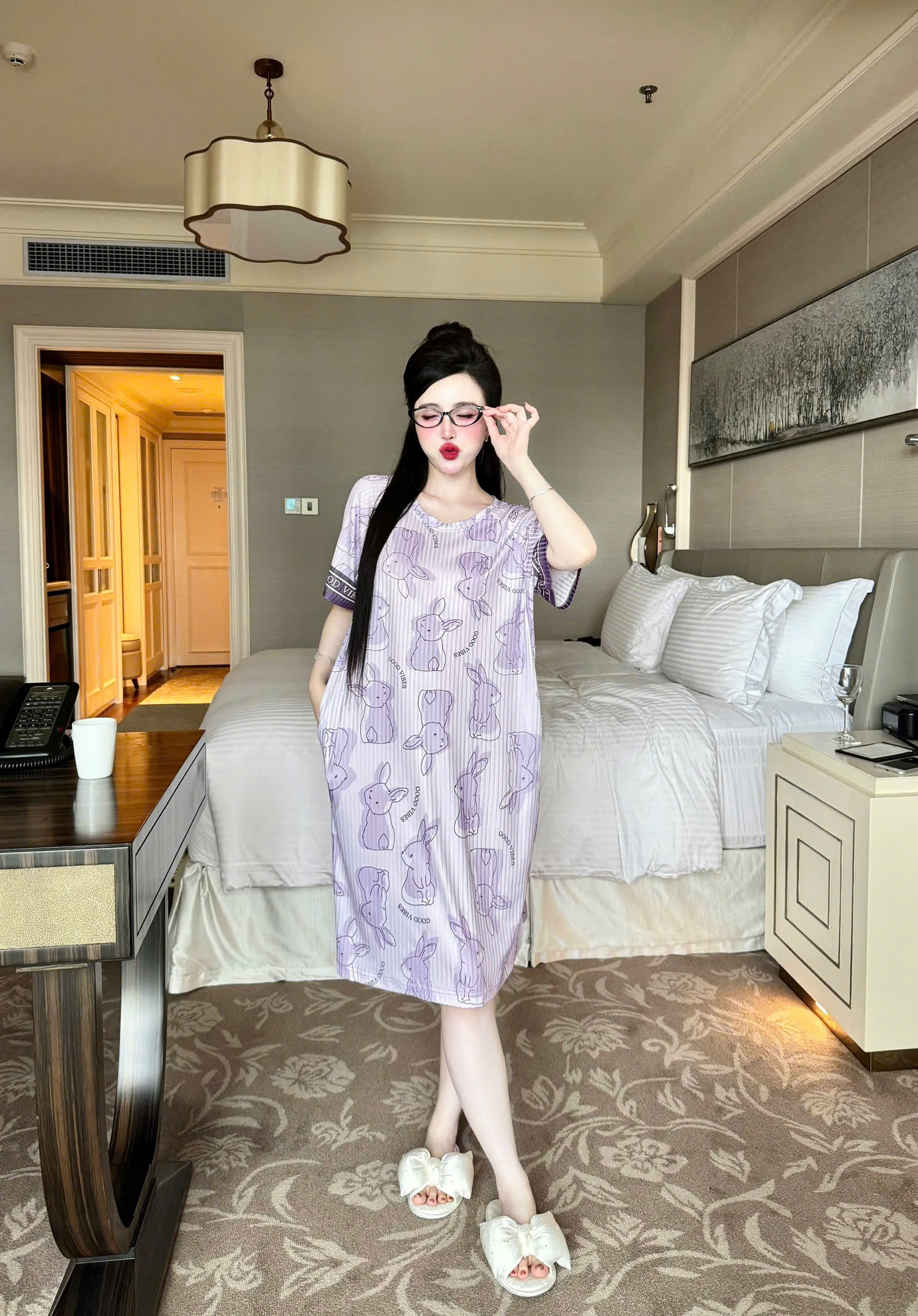 S1152 ĐẦM THUN ĐŨA CỔ TRÒN - 60KG -M