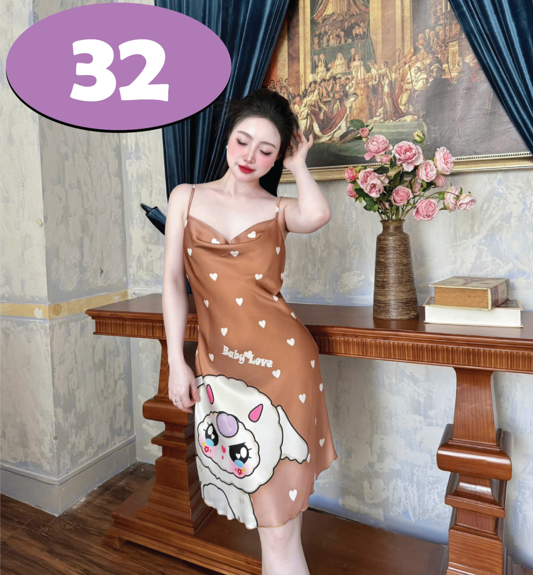 S1296 ĐẦM LATIN CỔ ĐỔ 60KG