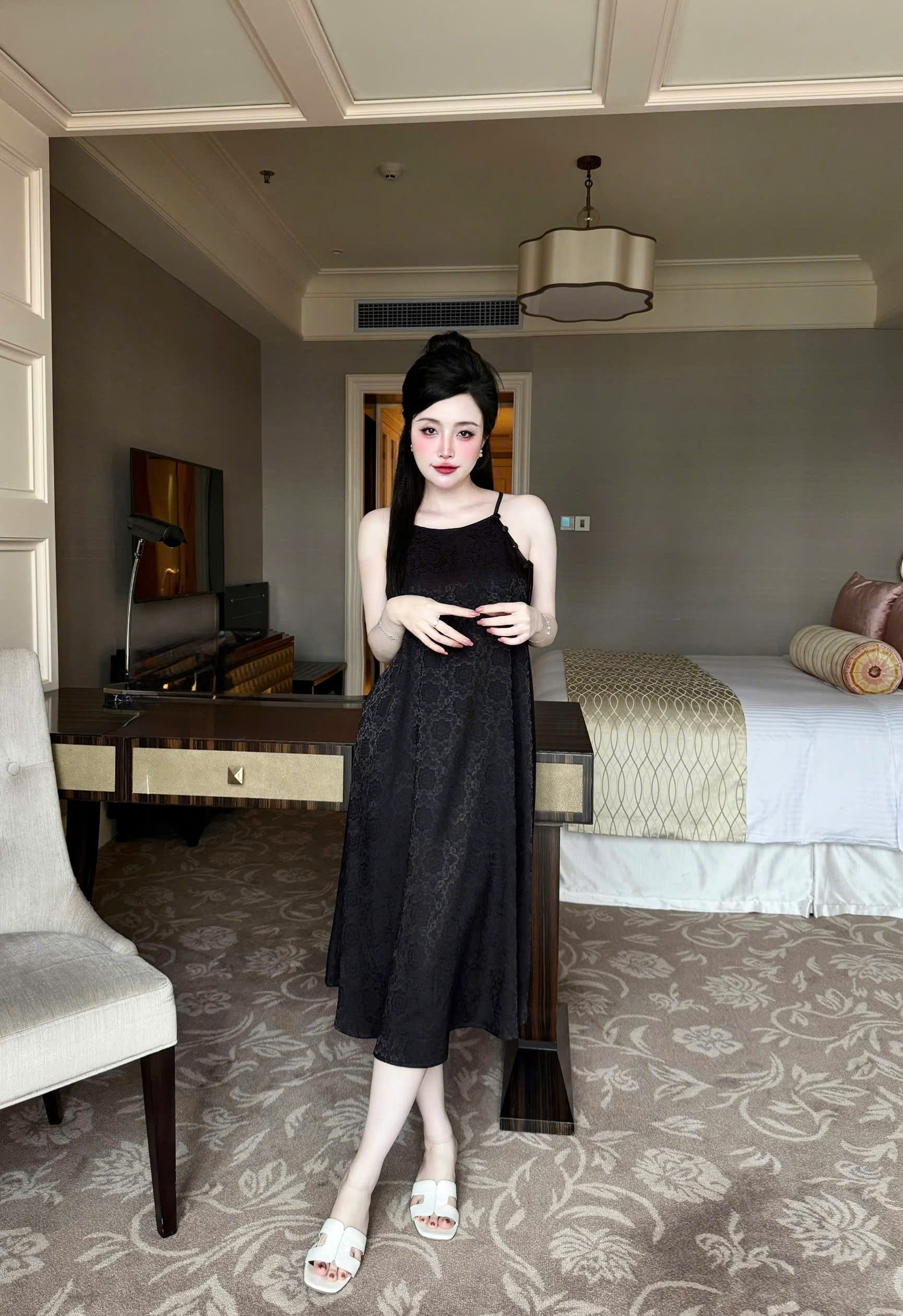 S1324 ĐẦM YẾM DÀI -70KG -XL