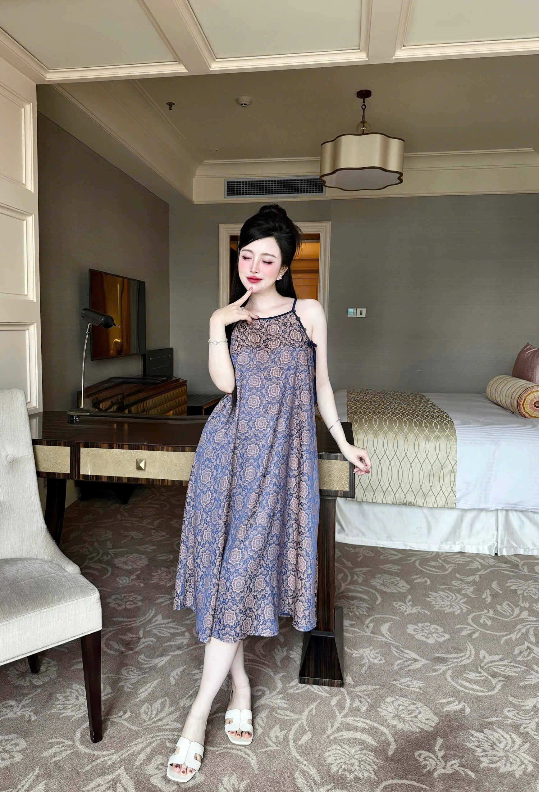 S1324 ĐẦM YẾM DÀI -70KG -XL