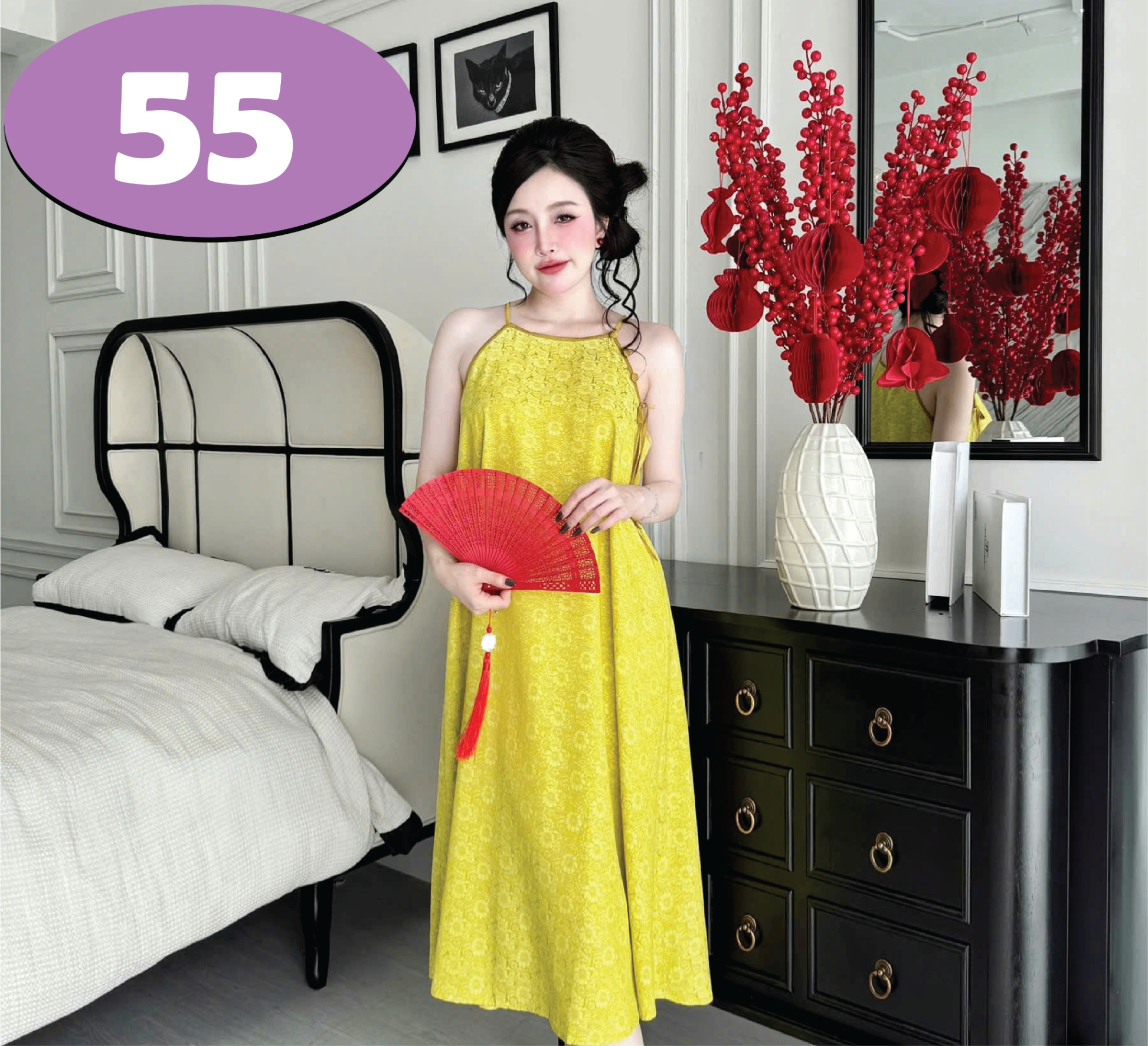S1324 ĐẦM YẾM DÀI -70KG -XL