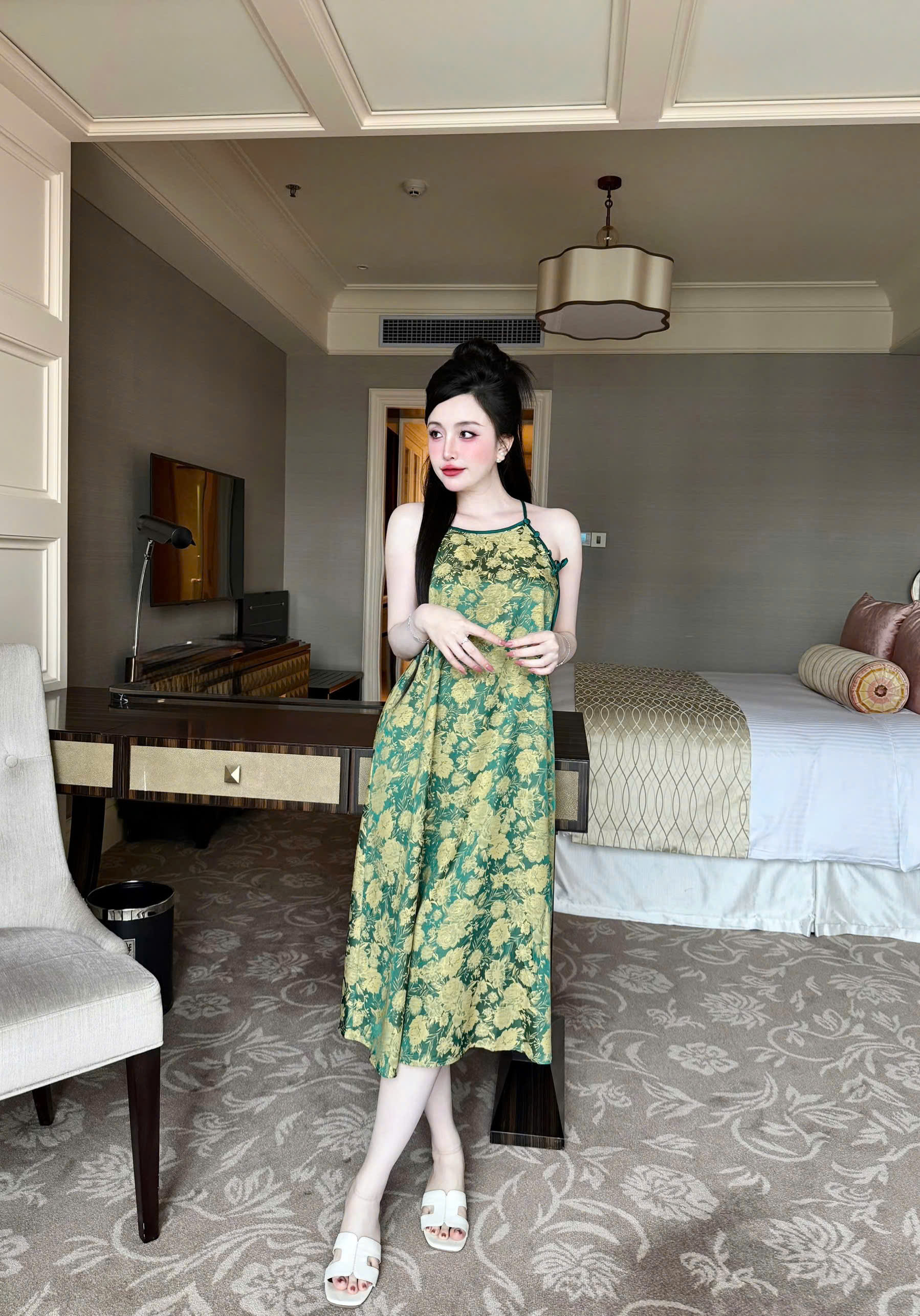 S1324 ĐẦM YẾM DÀI -70KG -XL