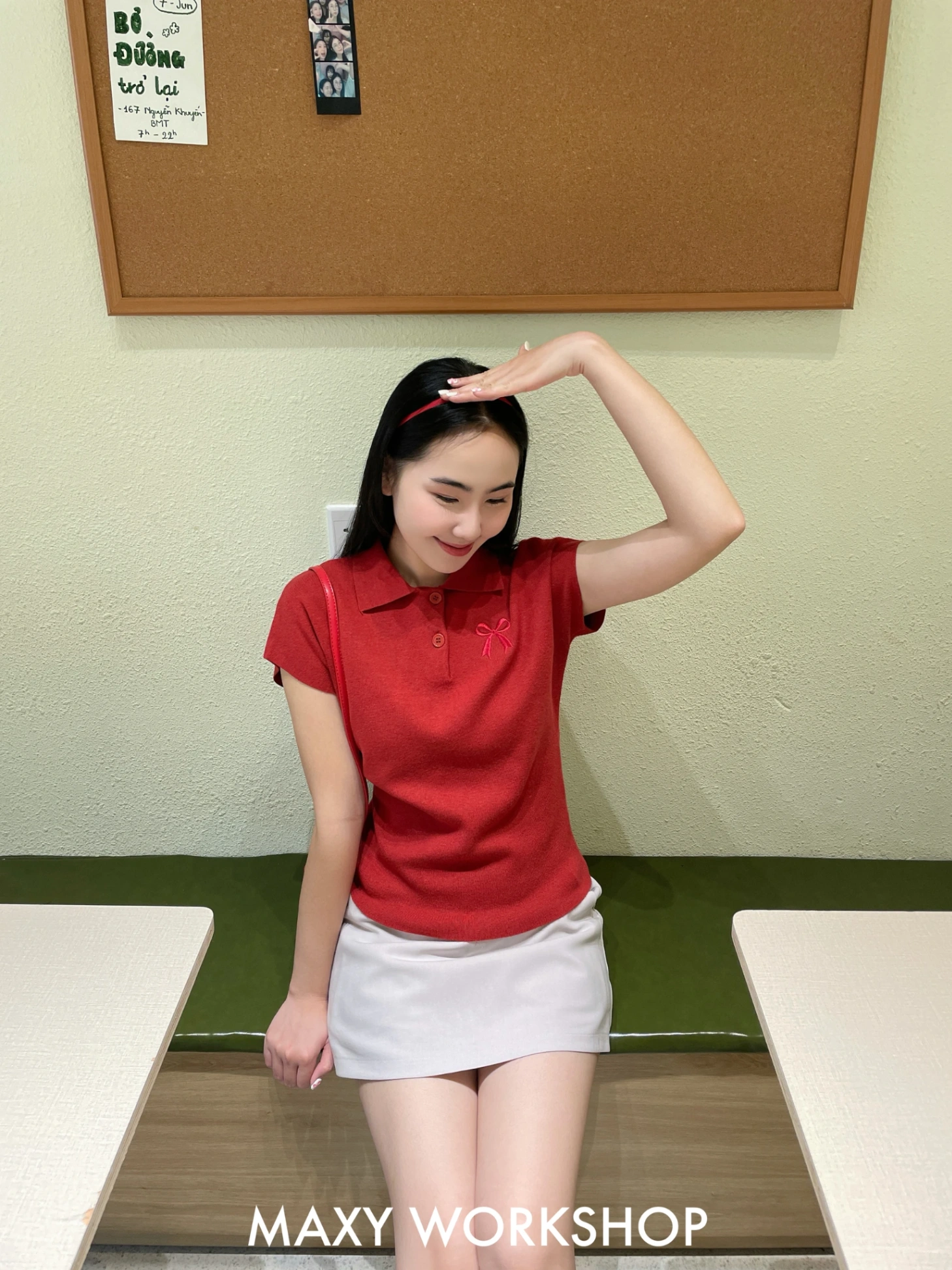 EMBROIDERED KNIT POLO SHIRT